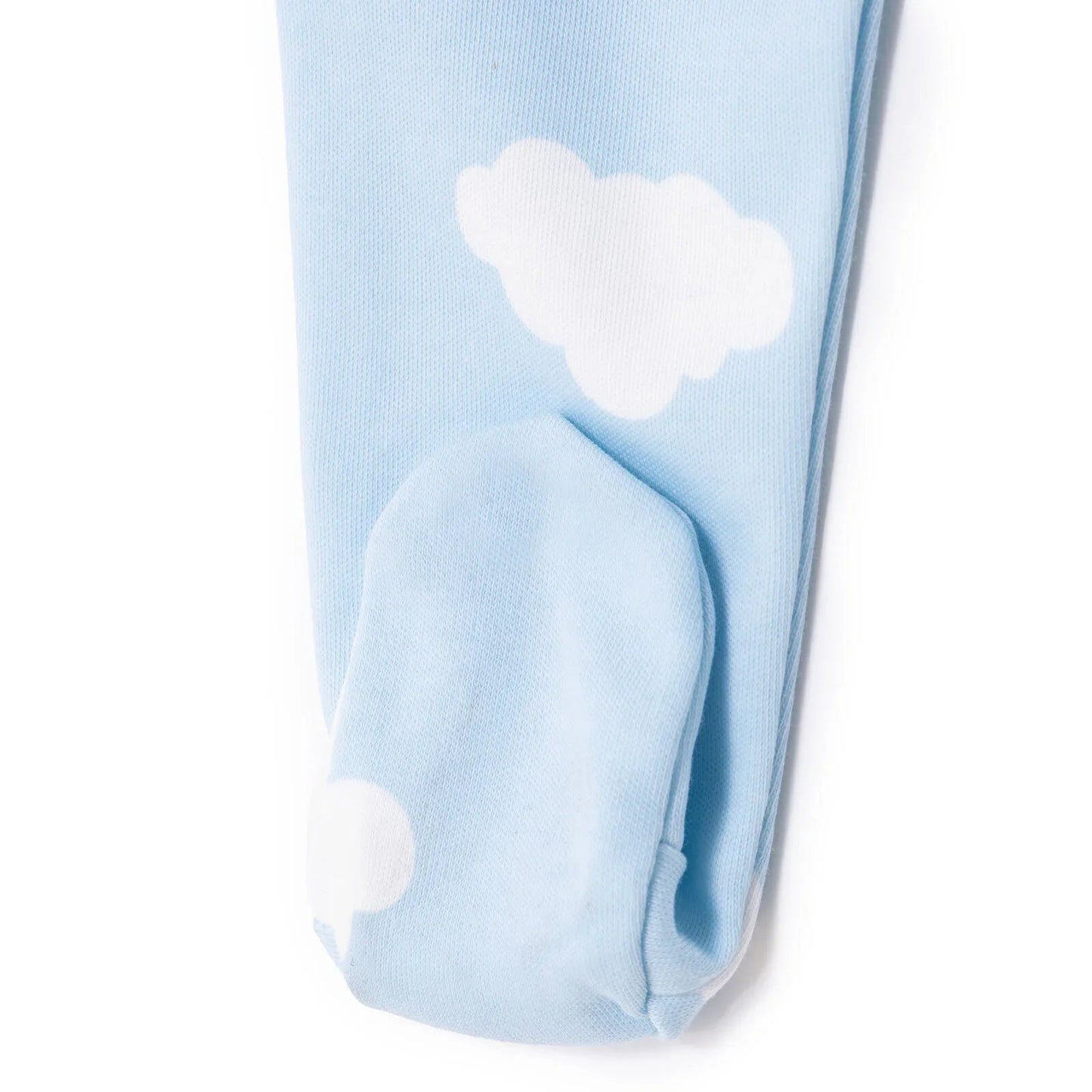 HelloBaby Newborn Footed Jumpsuit - Light Blue ebebek