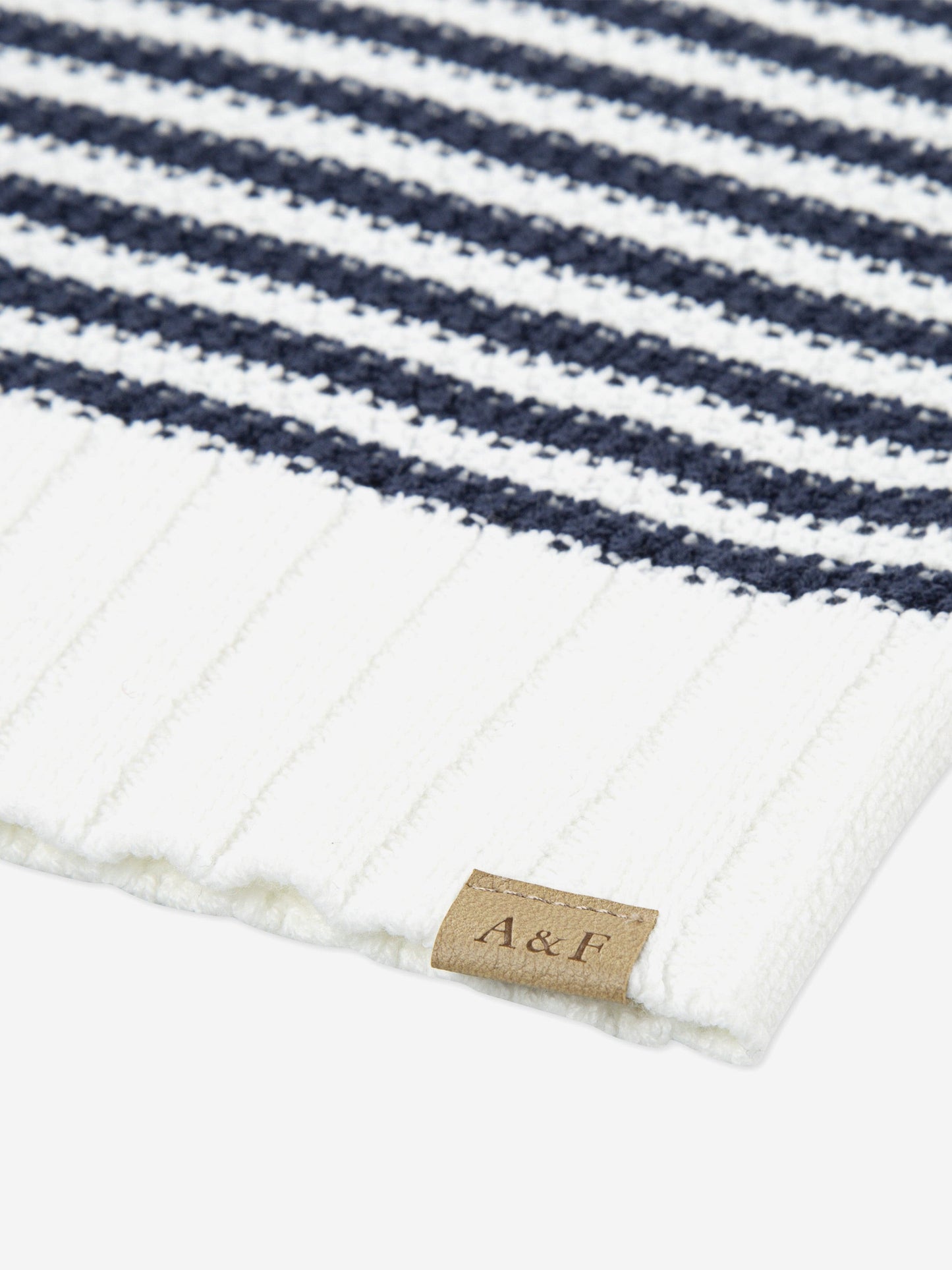 Abercrombie & Fitch Girls Striped Slash Neck Jumper in White Childsplay Clothing