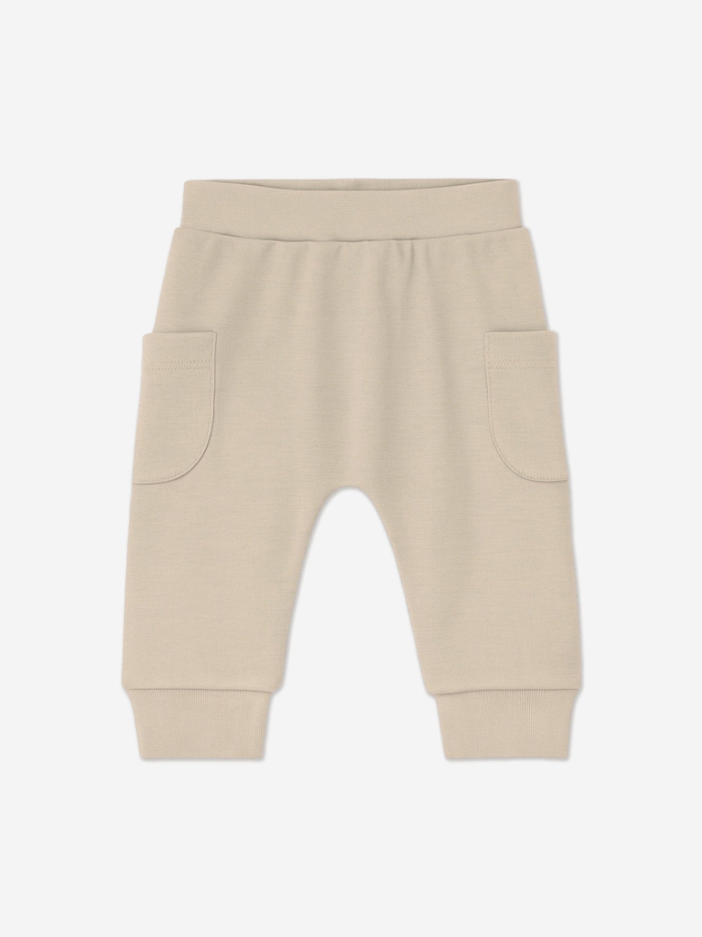 Mininio Baby Organic Cotton Trouser Set in Beige Childsplay Clothing
