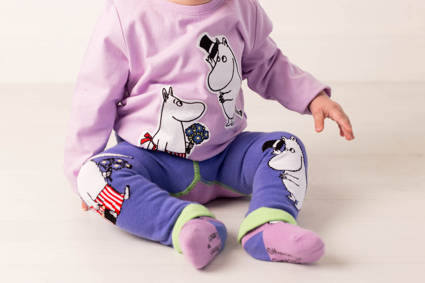 Moomin™ Organic Love Forever Socks Pebble Children’s Store