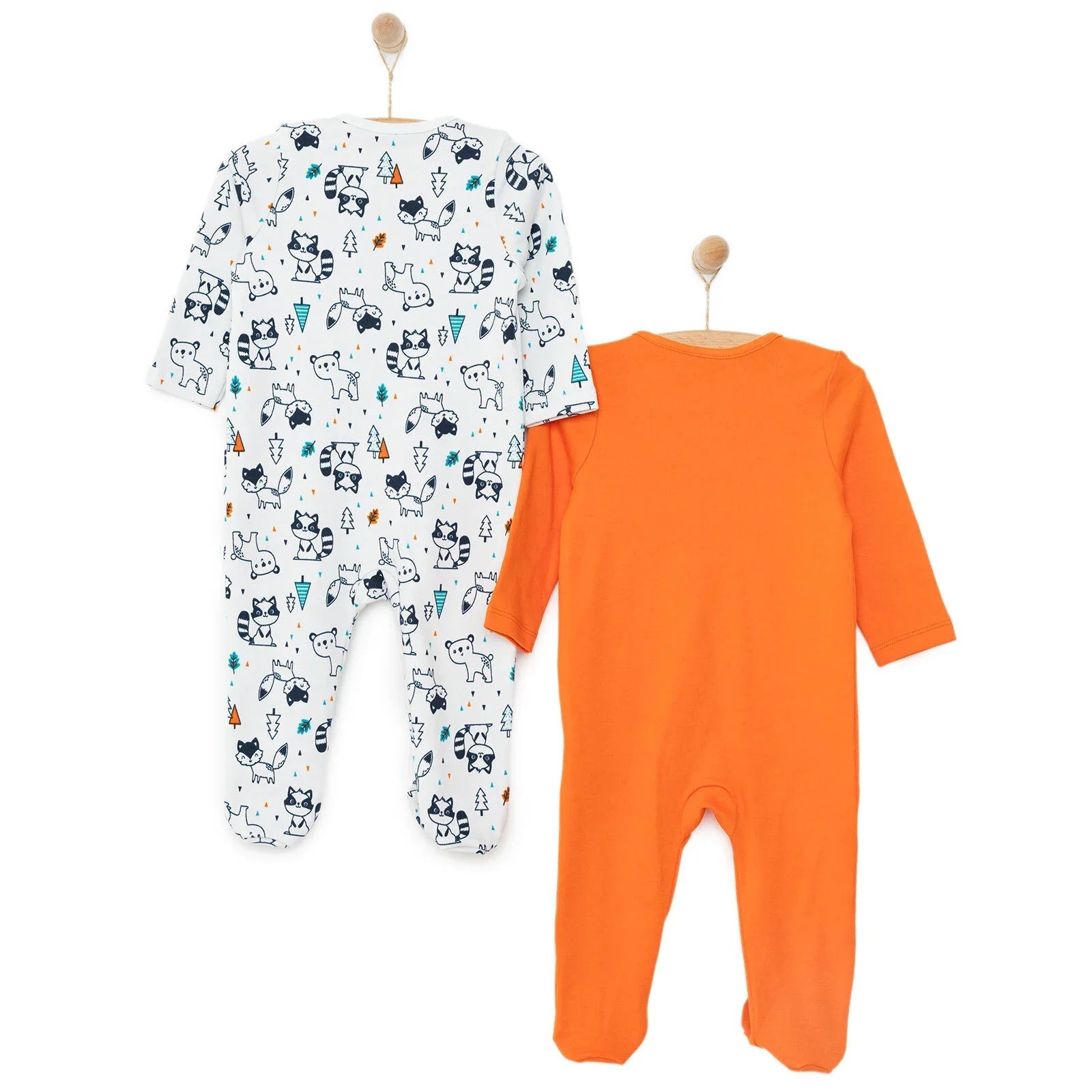 HelloBaby  Baby Boy Footed Newborn Jumpsuit - Light Grey ebebek