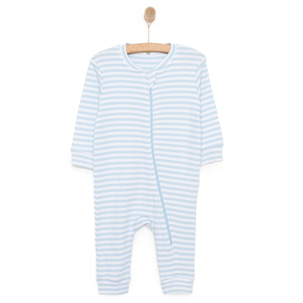 HelloBaby Boys Romper Crew Neck - Blue ebebek