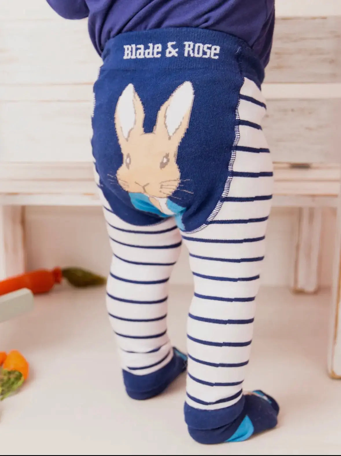 Peter Rabbit Navy Leggings Pebble