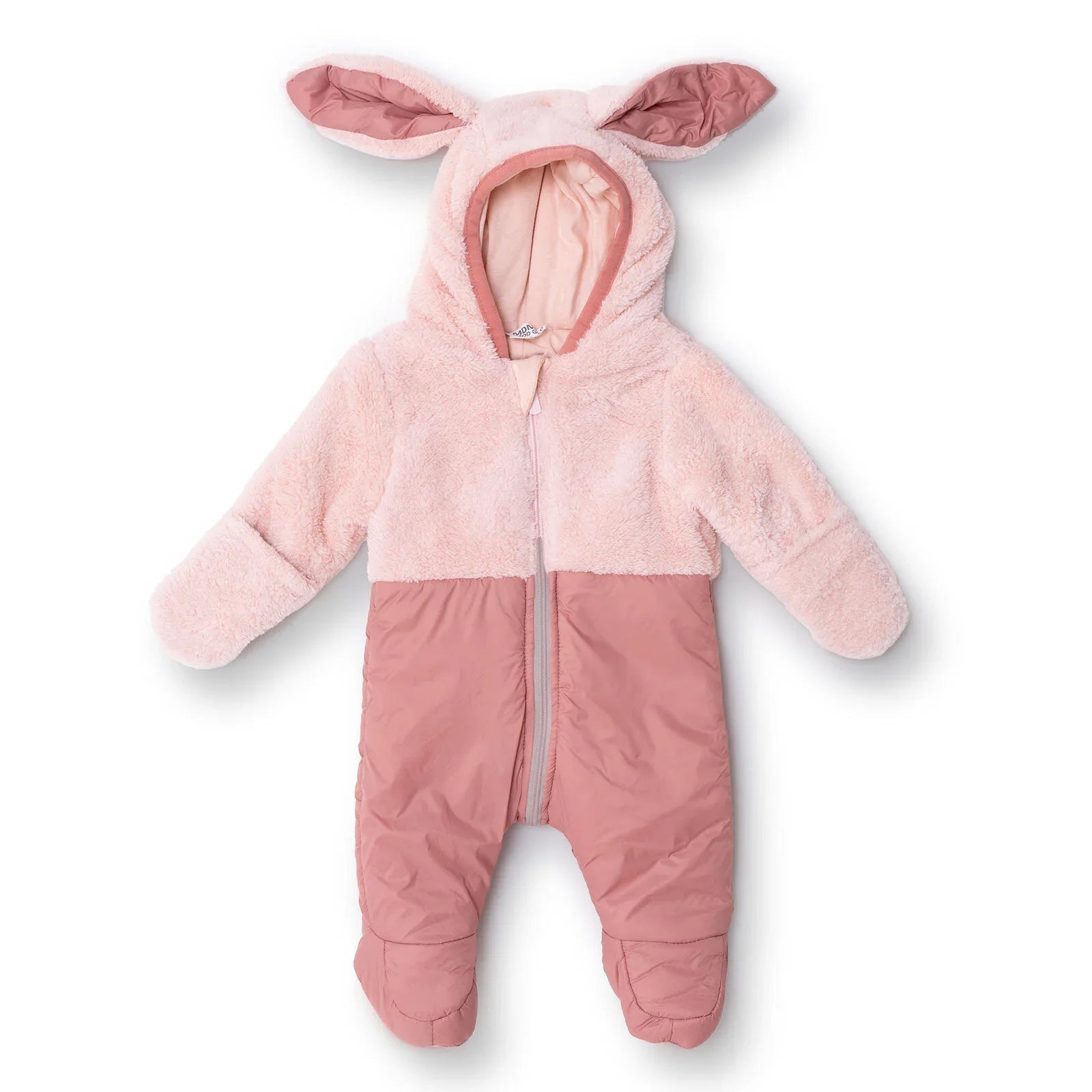 Midimod Newborn Welsoft Footed Jumpsuit - Pink ebebek