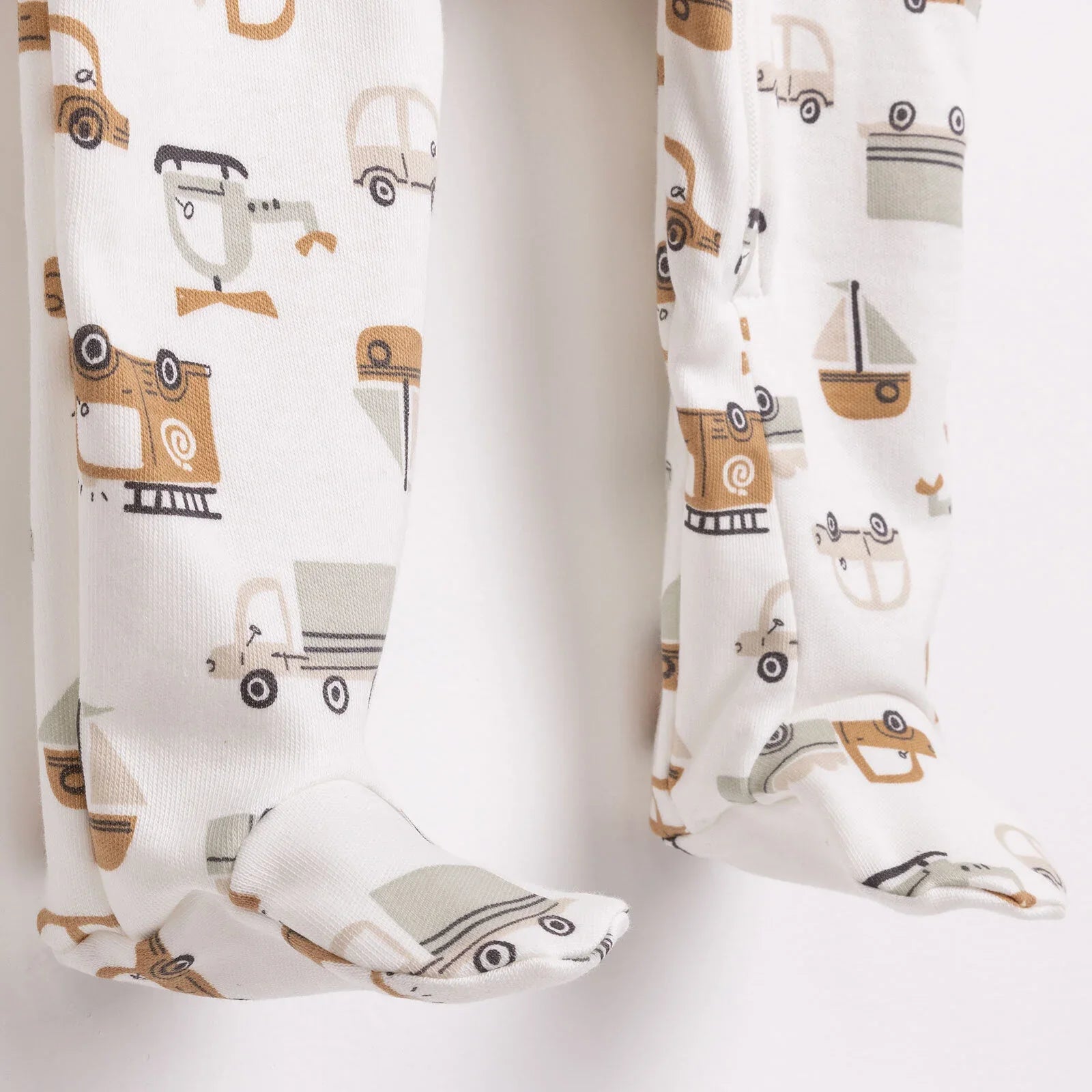 HelloBaby Newborn Footed Romper B - Ecru ebebek