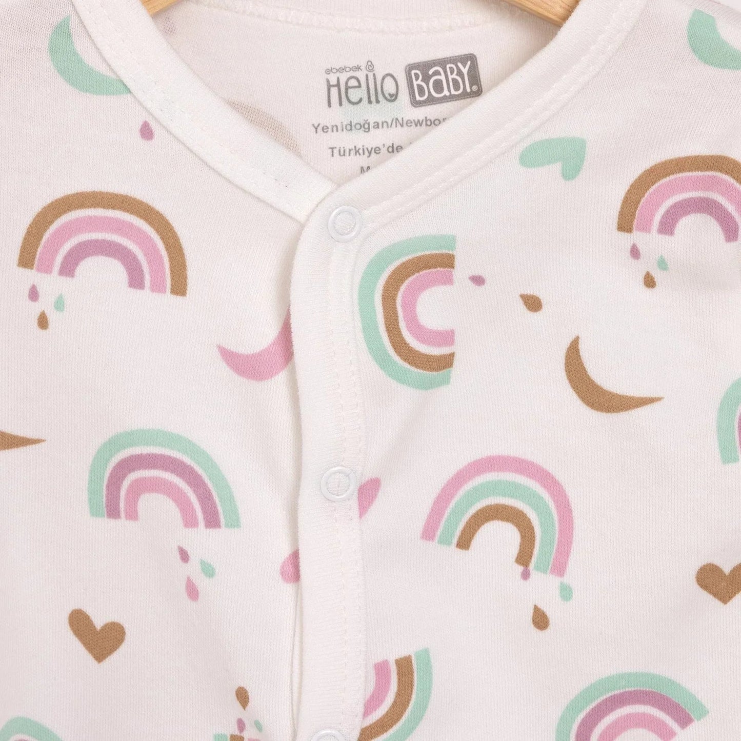 HelloBaby Girl Jumpsuit-Hat - Ecru ebebek