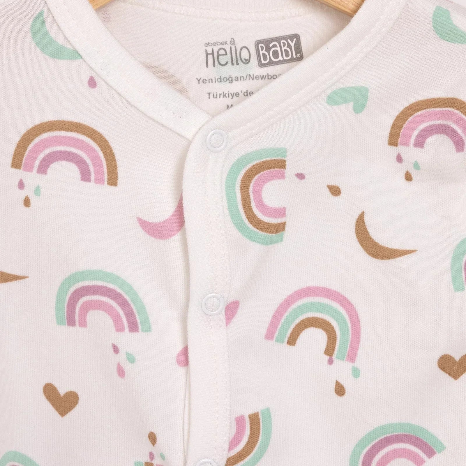 HelloBaby Girl Jumpsuit-Hat - Ecru ebebek