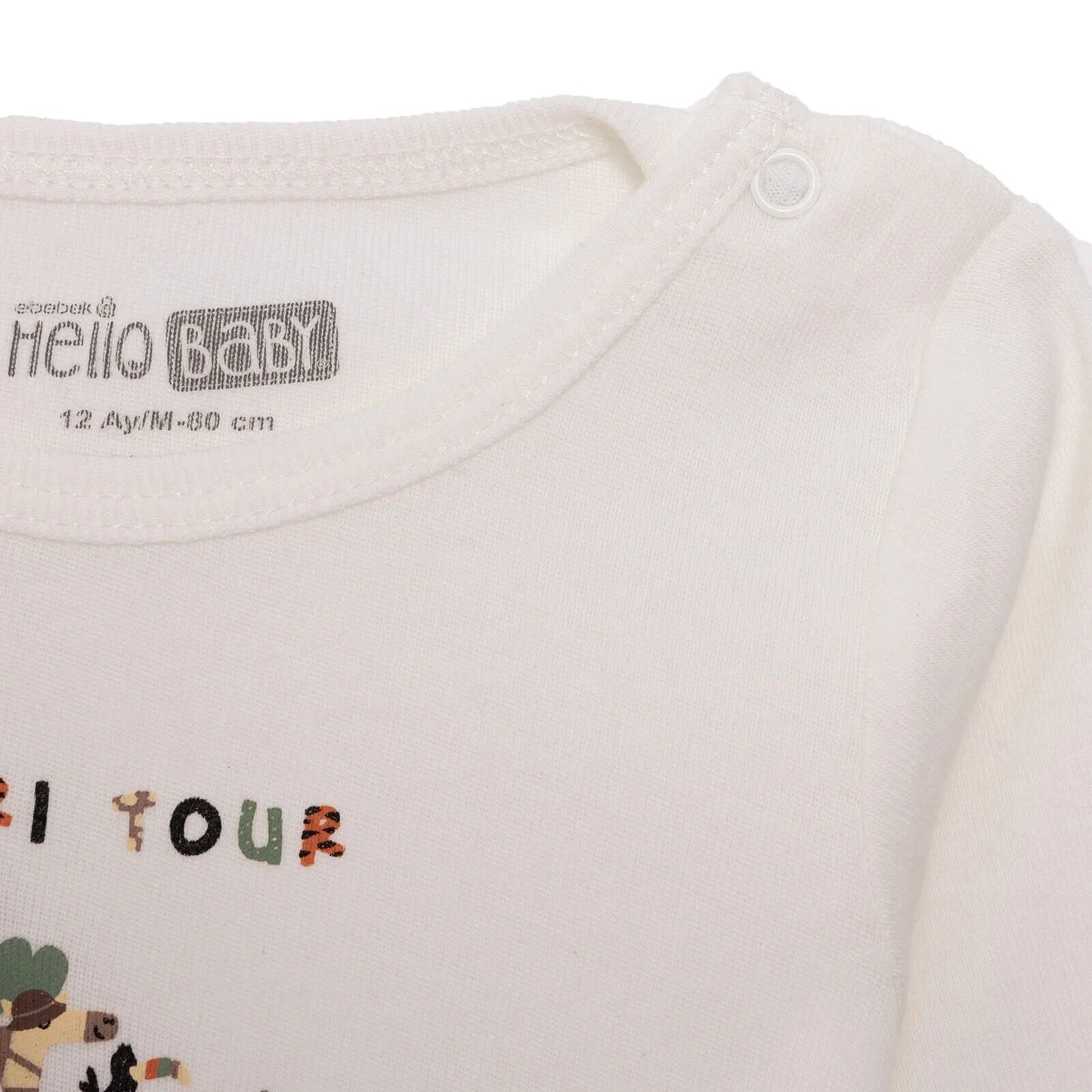 HelloBaby Baby Boy Long Sleeve Body 2 pcs - Beige ebebek