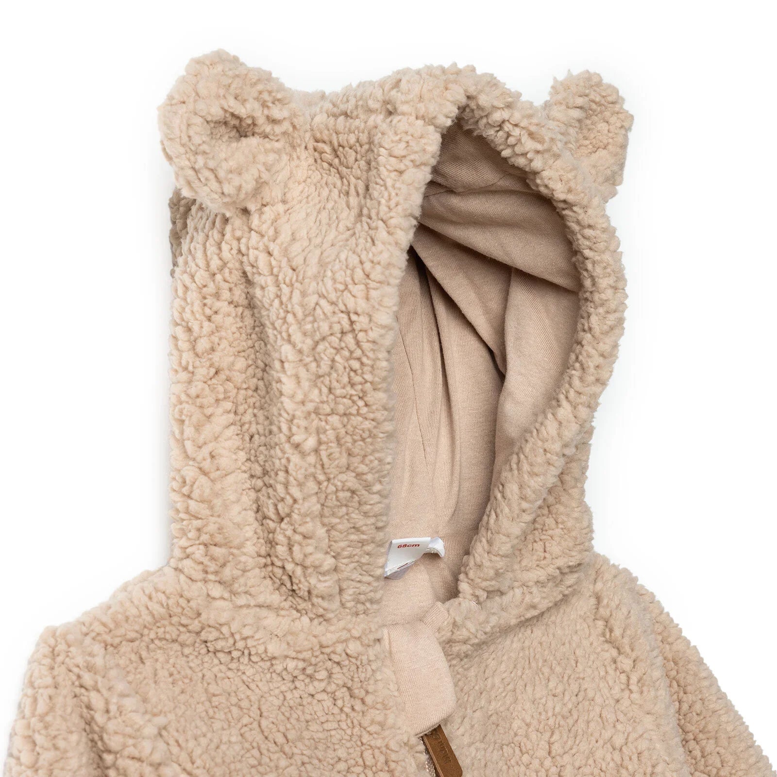 Midimod Newborn Welsoft Footed Jumpsuit - Light Brown ebebek