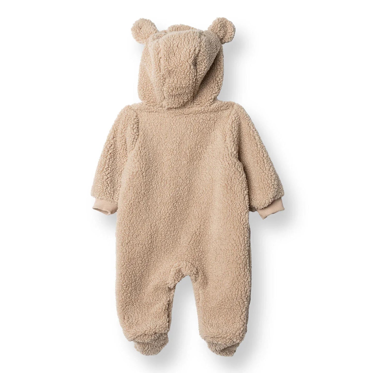 Midimod Newborn Welsoft Footed Jumpsuit - Light Brown ebebek