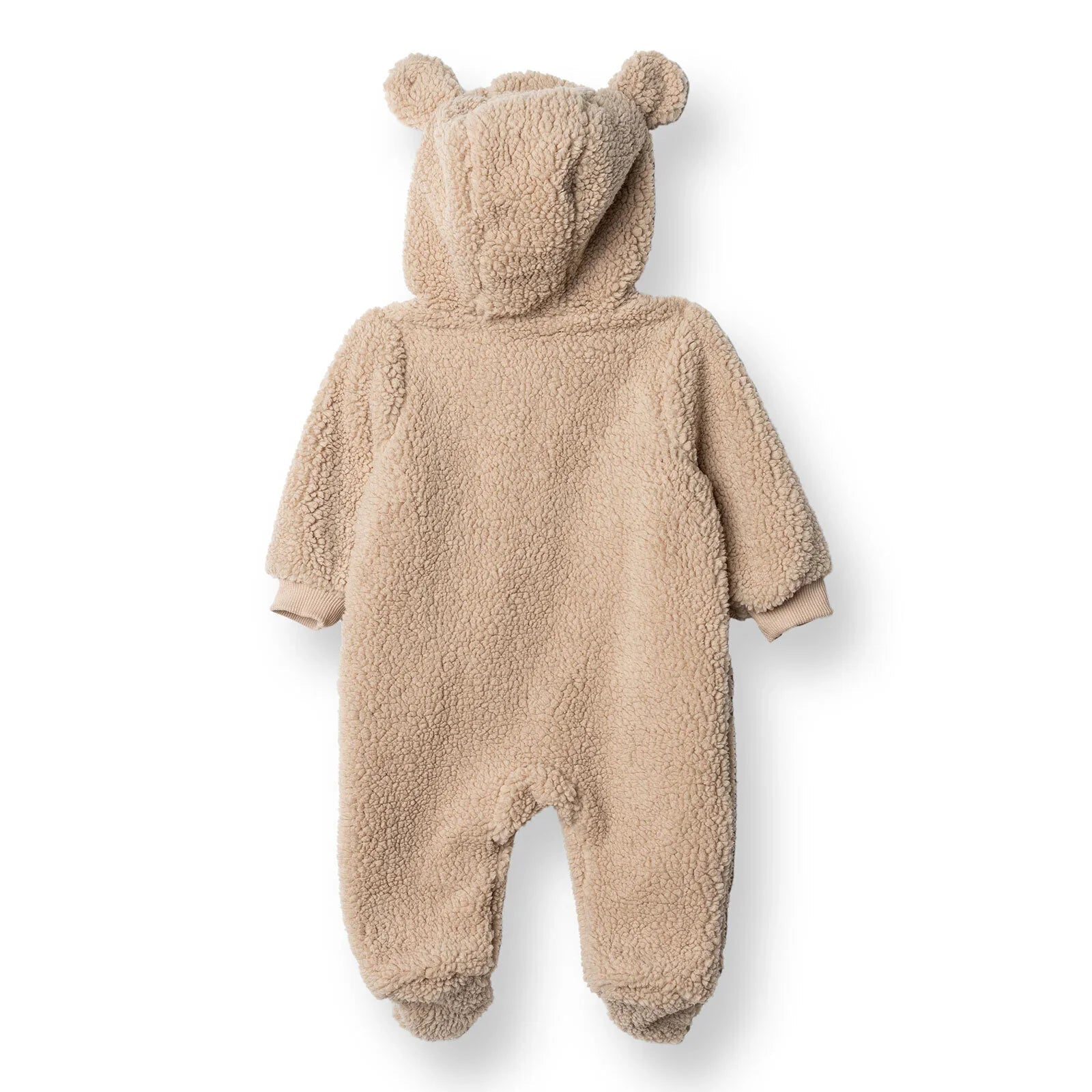 Midimod Newborn Welsoft Footed Jumpsuit - Light Brown ebebek