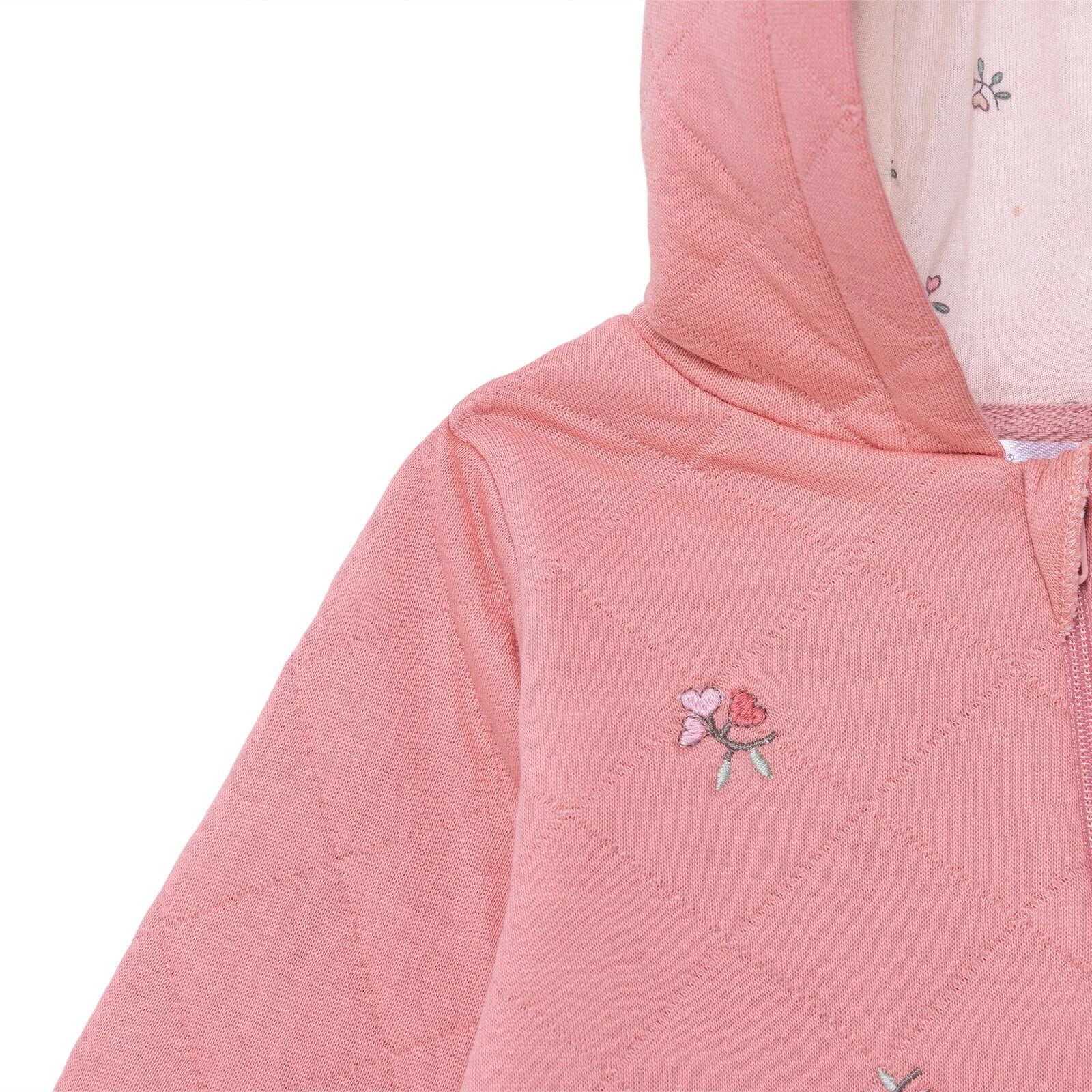 Bebetto Newborn Footless Jumpsuit - Light Rose ebebek