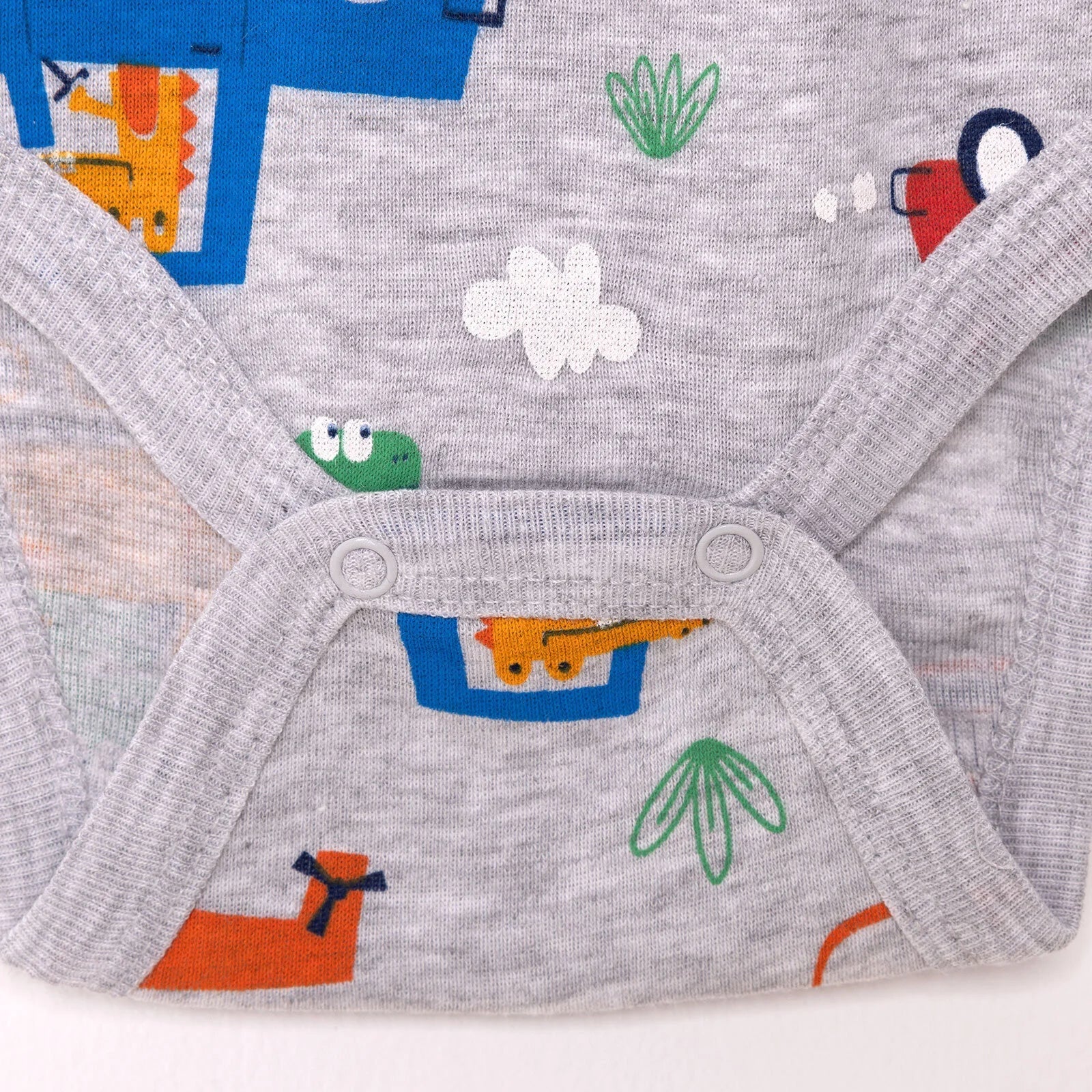 HelloBaby Baby Boy Short Sleeve Body - Grey Melange ebebek