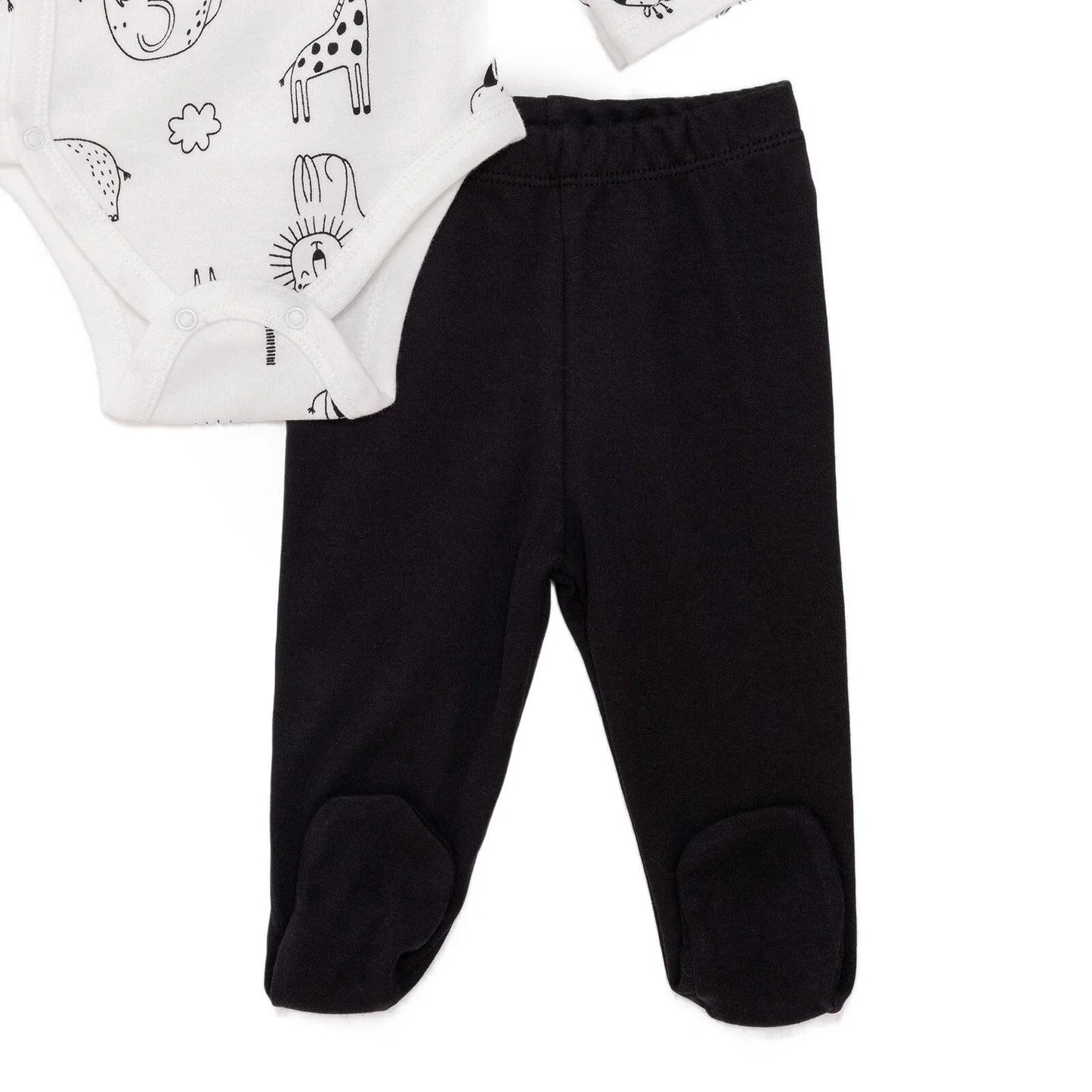 HelloBaby Newborn Body Footed Bottom - Ecru ebebek