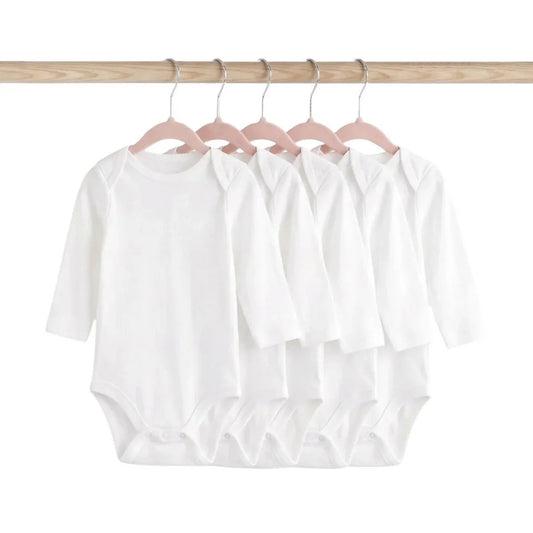 HelloBaby Unisex Long Sleeve Bodysuit 5 pcs ebebek