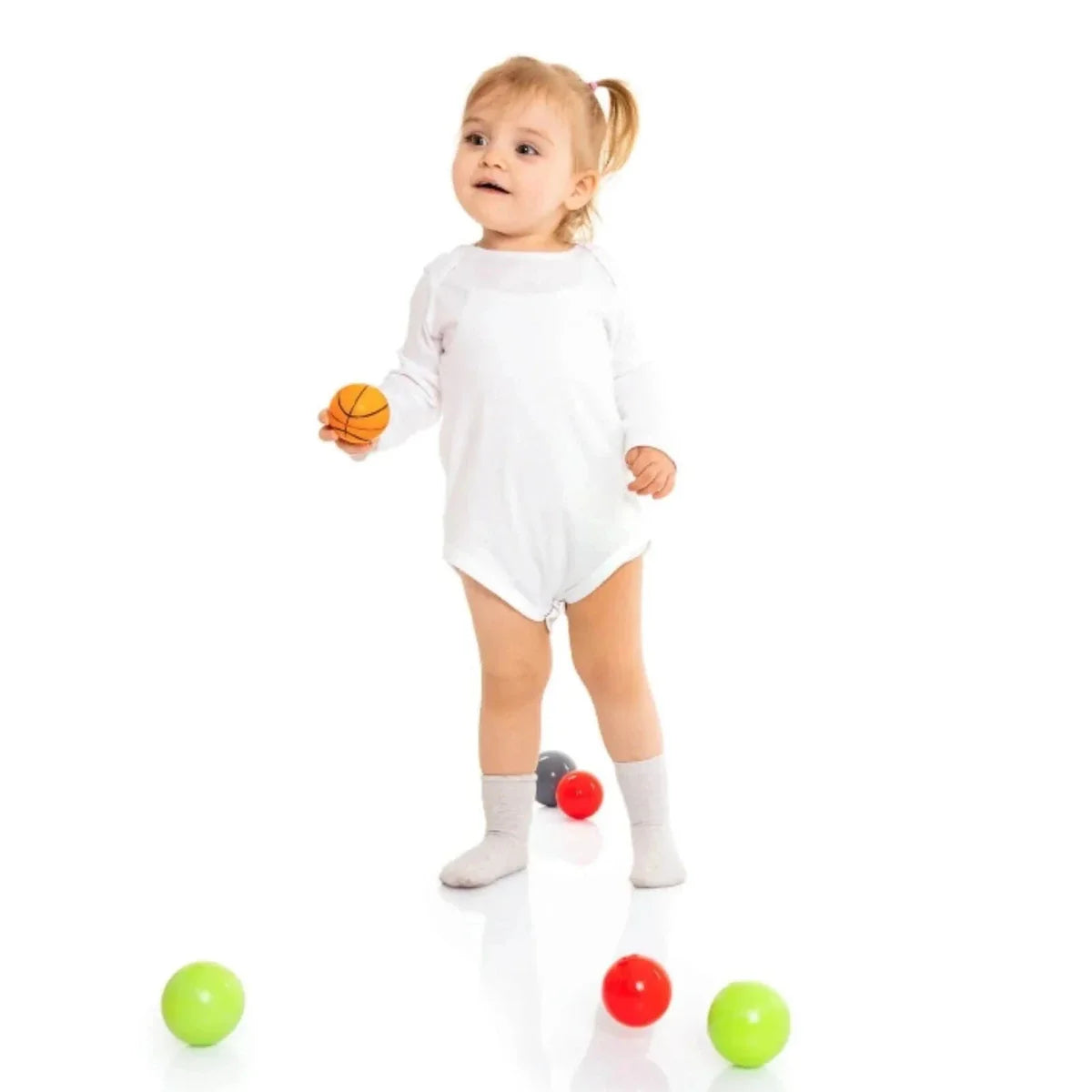 HelloBaby Unisex Long Sleeve Bodysuit 5 pcs ebebek