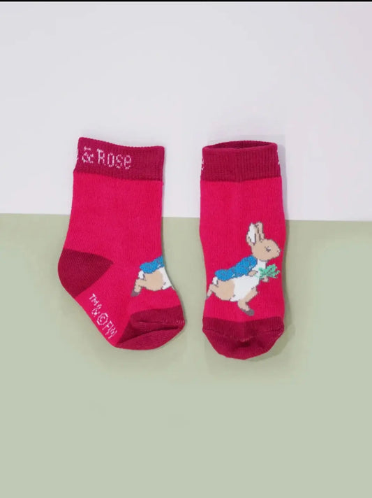Peter Rabbit Autumn Leaf Socks Pebble
