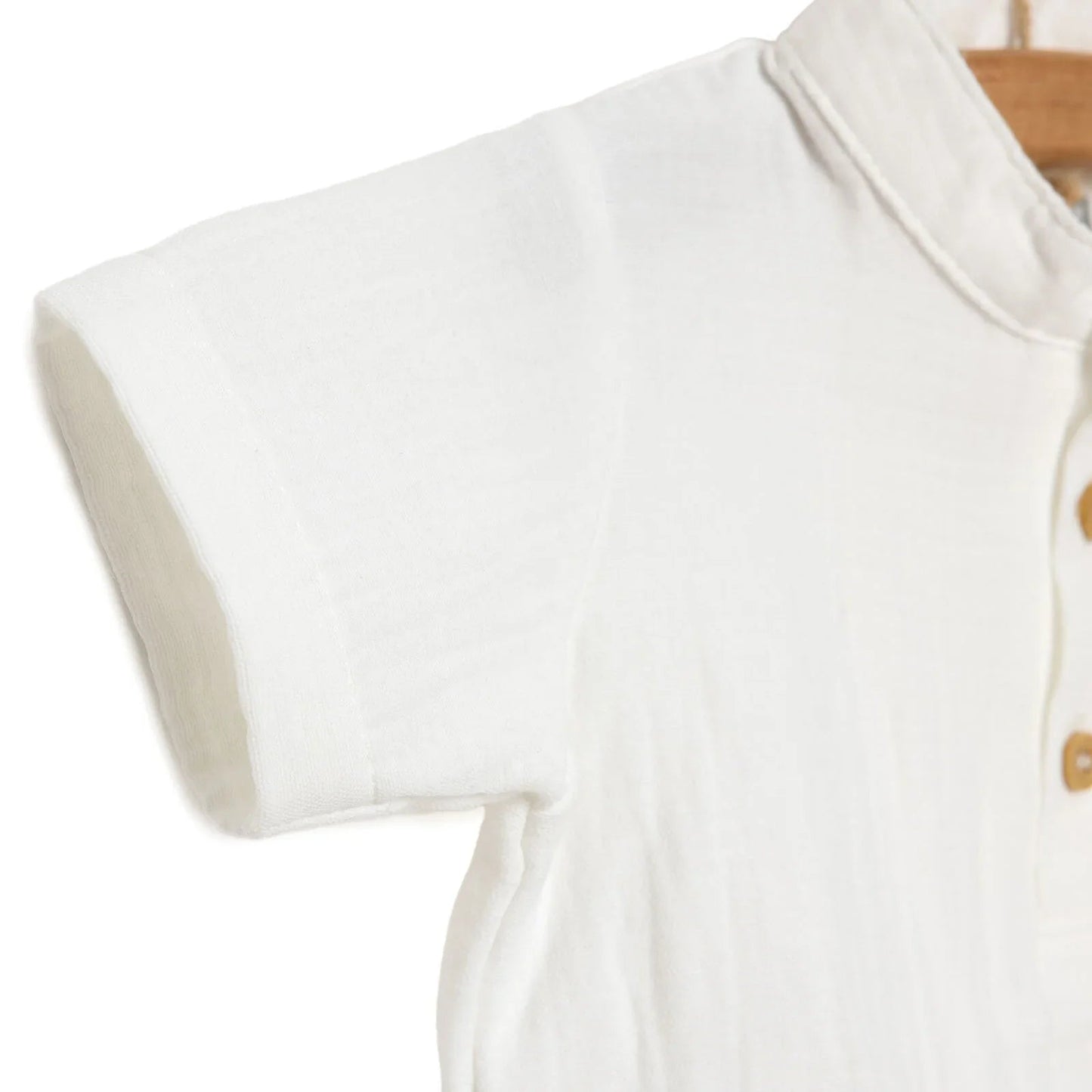 HelloBaby Baby Boy Short Sleeve Shirt Body - White ebebek