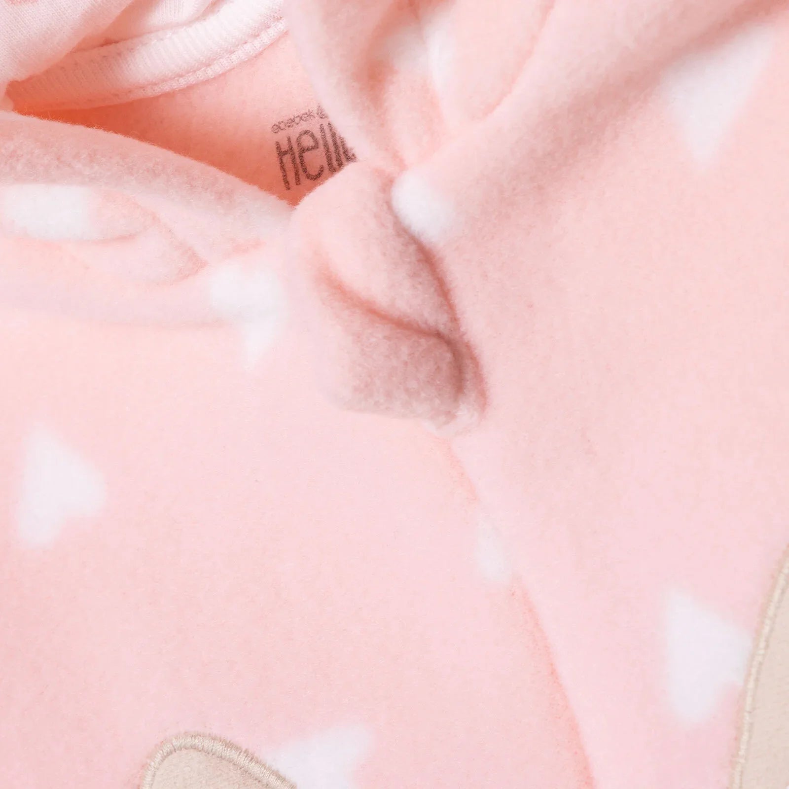 HelloBaby Newborn Polar Footed Jumpsuit - Pink Printed ebebek