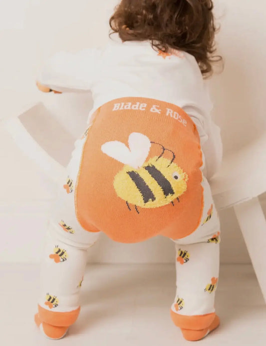 Honey Bee Leggings Pebble Children’s Wear
