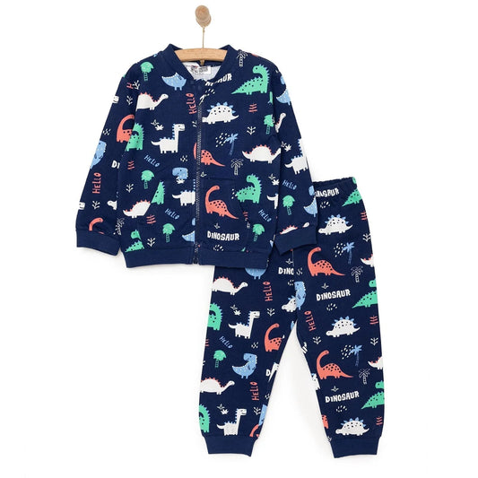 HelloBaby Basic Boy Dinosaur Patterned Jumpsuit - Printed ebebek