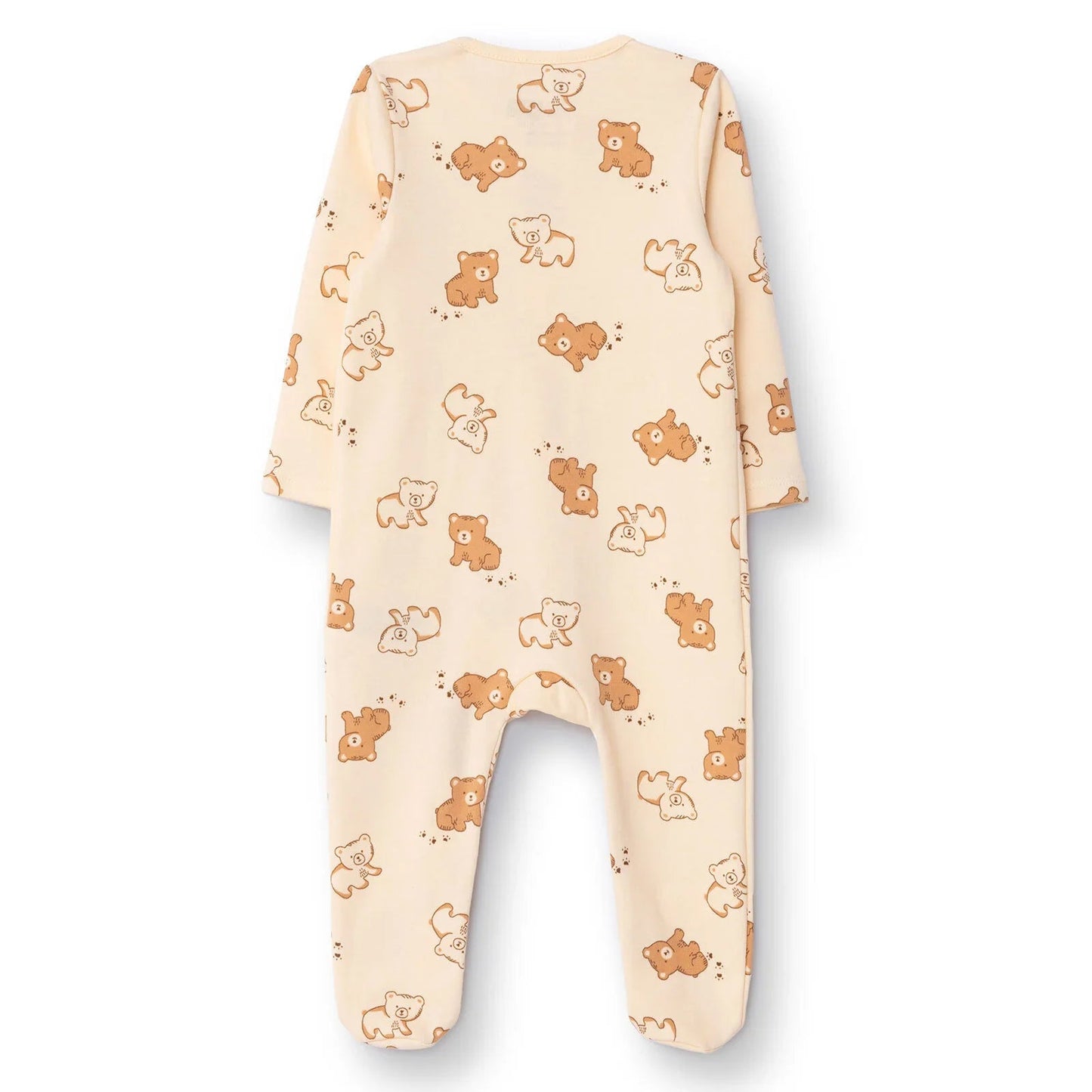 HelloBaby Newborn Footed Jumpsuit - Beige Printed ebebek