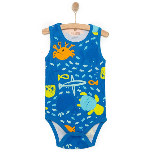 HelloBaby Boy Athlete Bodysuit - Navy Blue ebebek