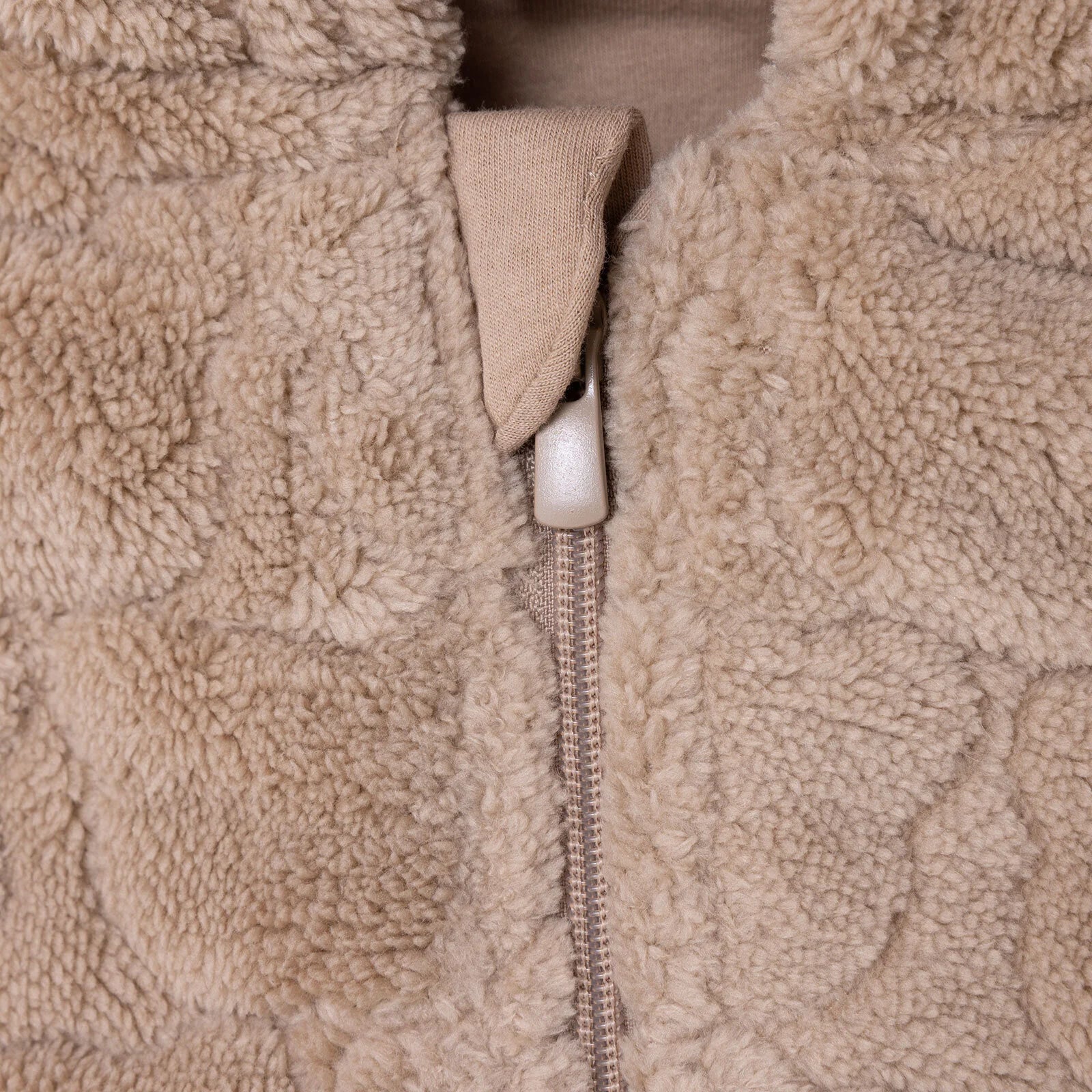 Midimod Newborn Welsoft Footless Jumpsuit - Beige ebebek