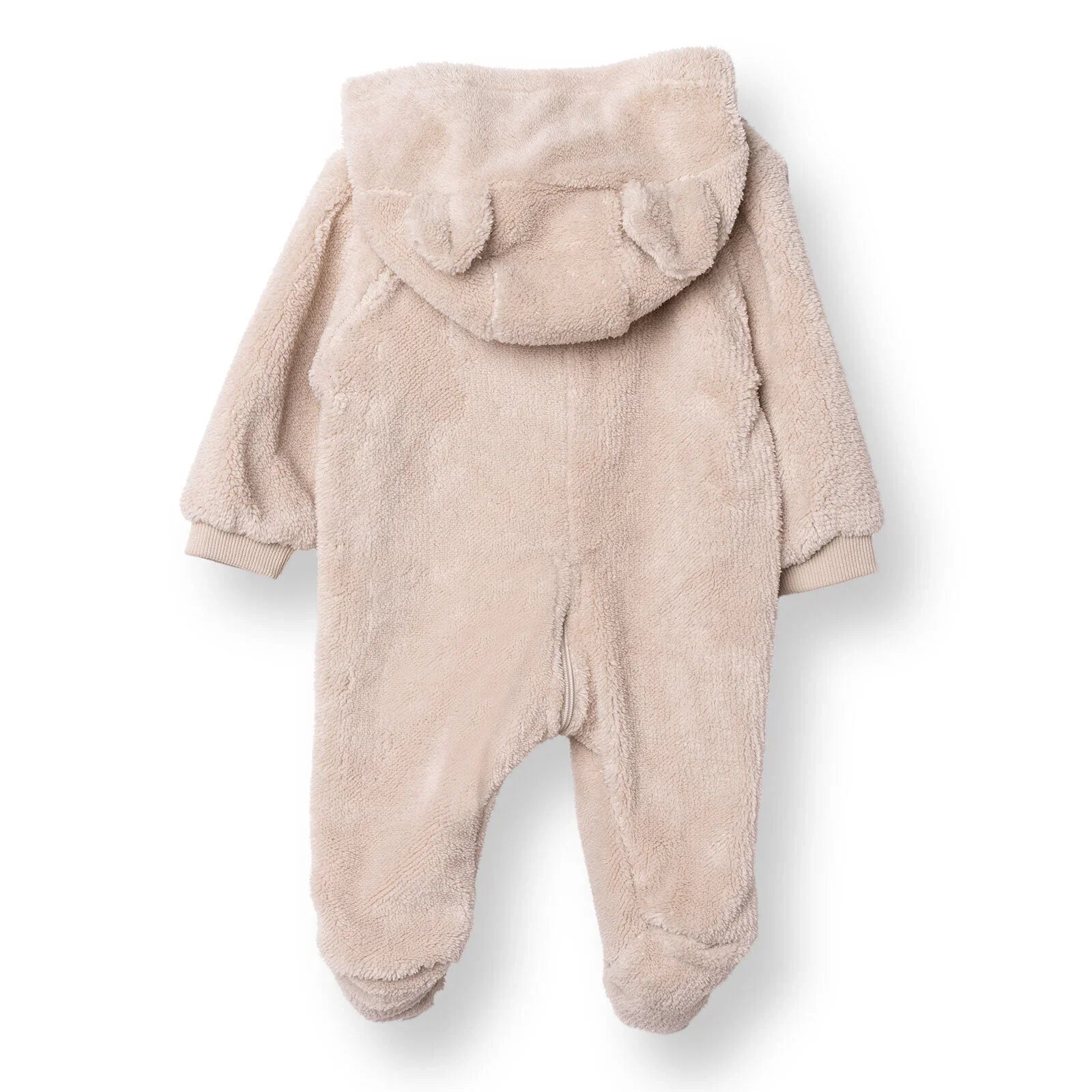 Midimod Newborn Welsoft Footed Jumpsuit - Ecru ebebek