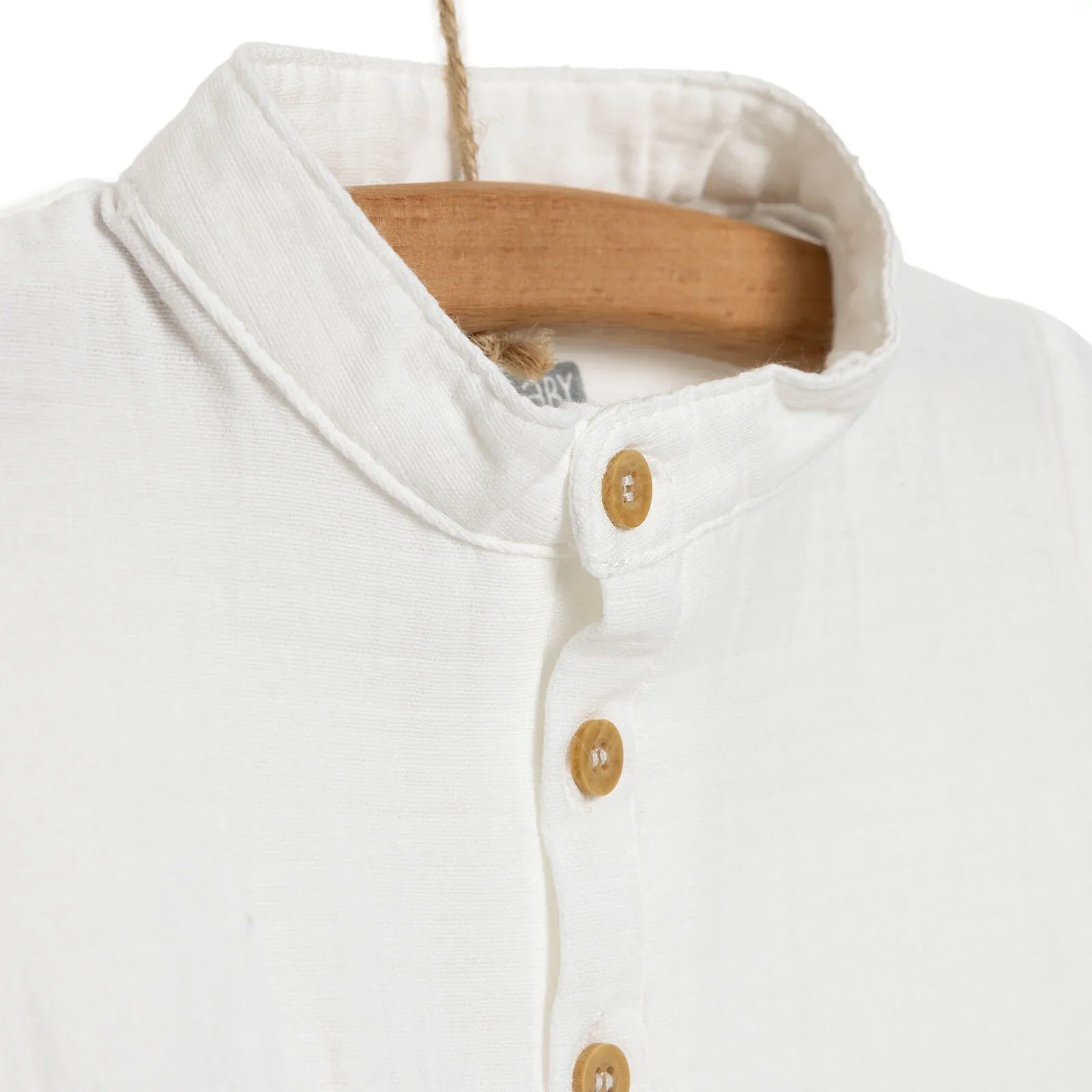 HelloBaby Baby Boy Short Sleeve Shirt Body - White ebebek