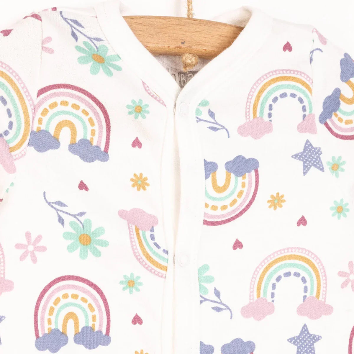 HelloBaby Baby Girl Jumpsuit-Body-Hat - Ecru ebebek
