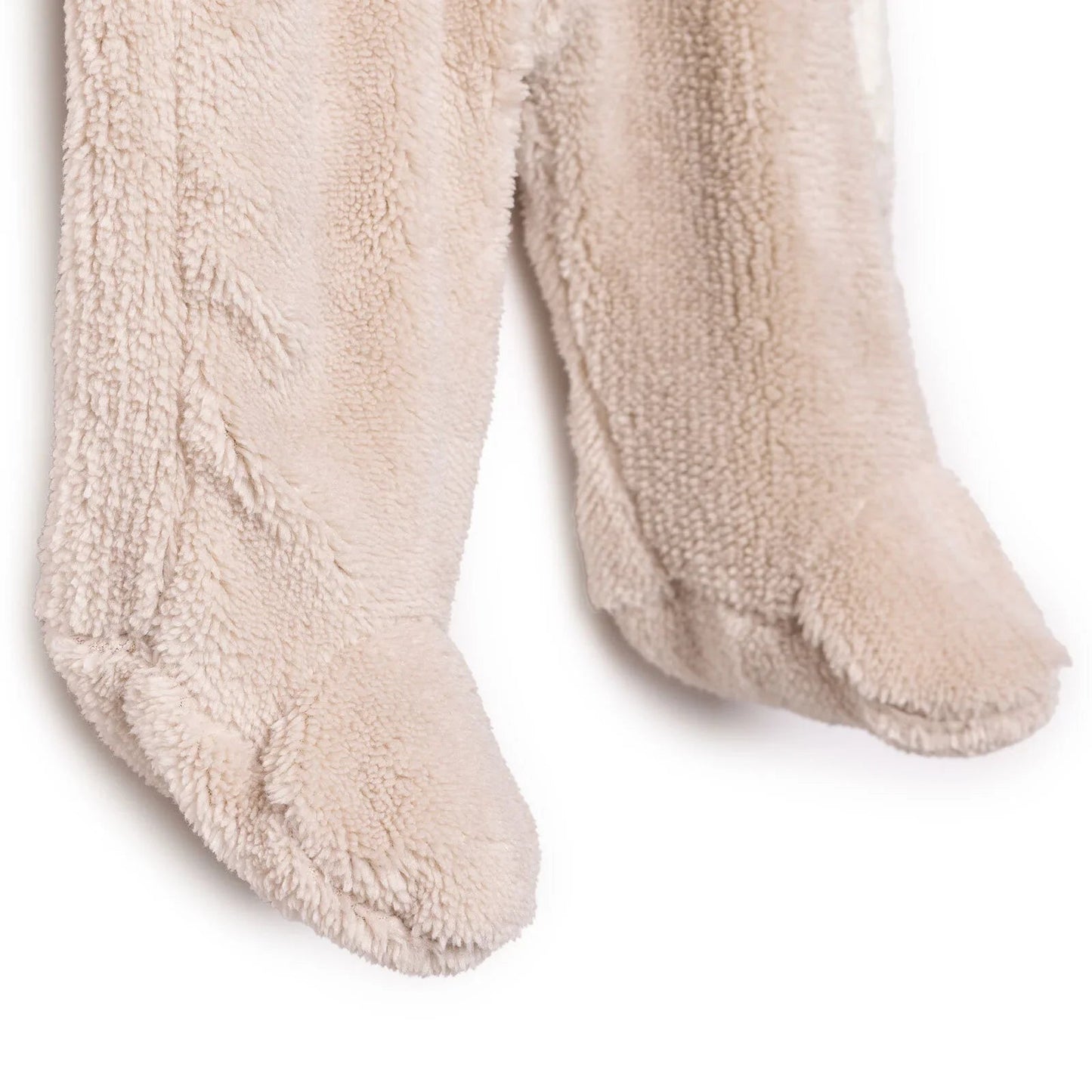 Midimod Newborn Welsoft Footed Jumpsuit - Ecru ebebek