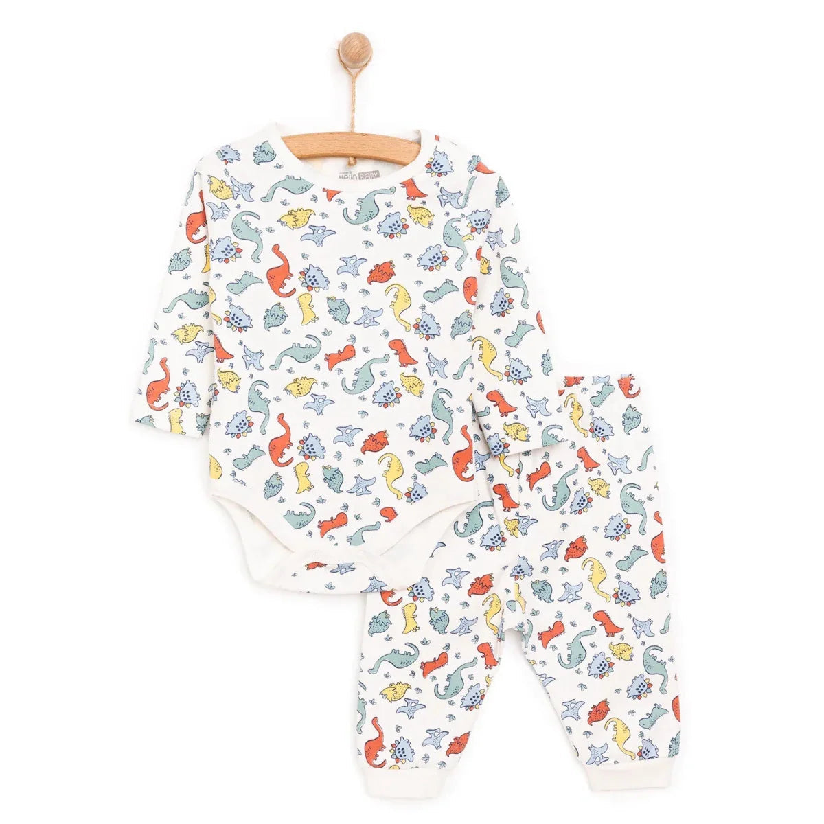 HelloBaby Boy Body- Footless Bottom - Ecru ebebek