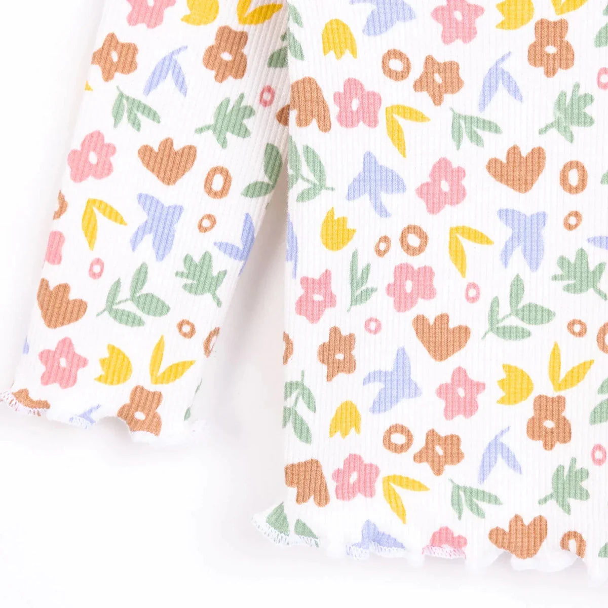 HelloBaby Girl Long Sleeve Pyjamas Set - Ecru ebebek