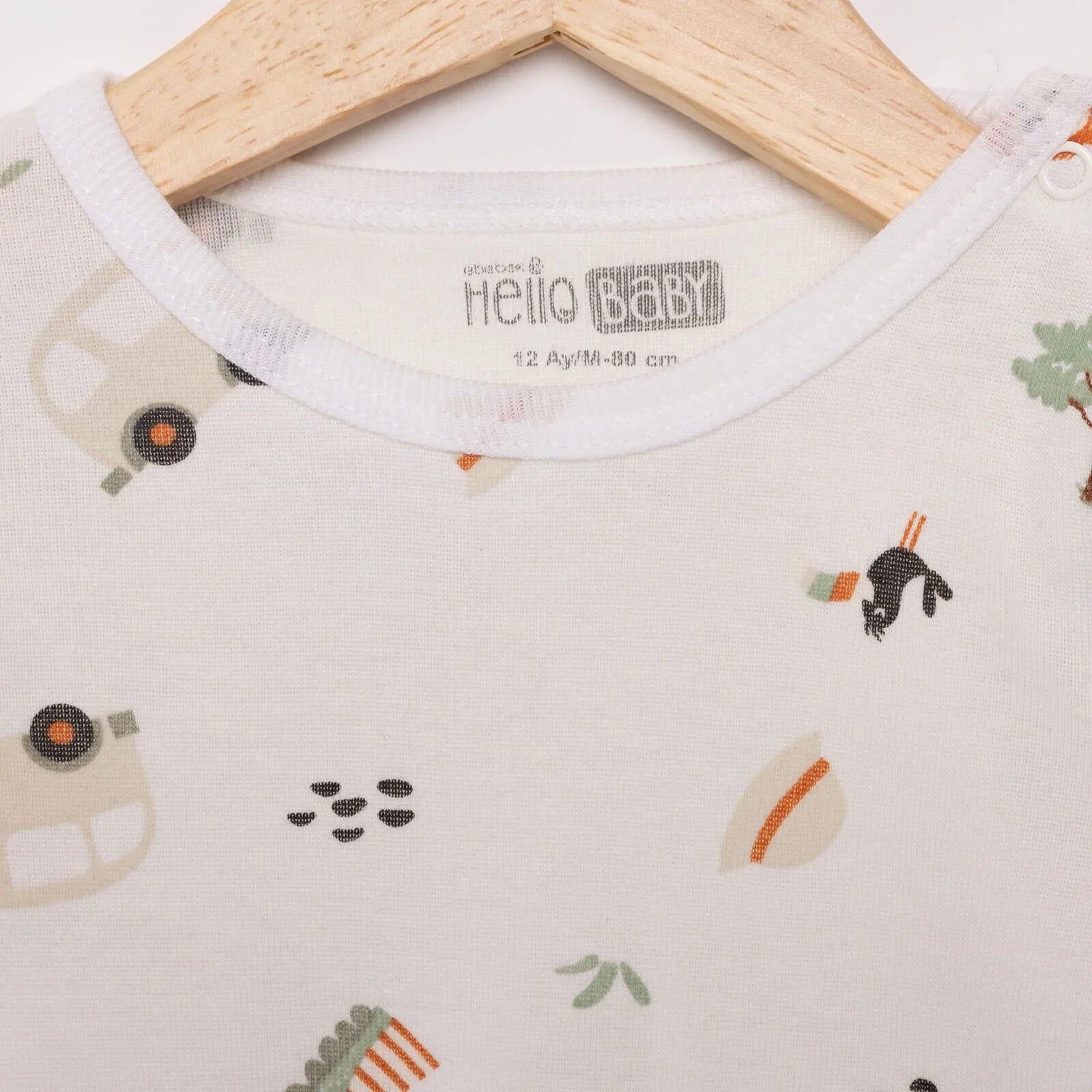 HelloBaby Baby Boy Long Sleeve Body 2 pcs - Beige ebebek
