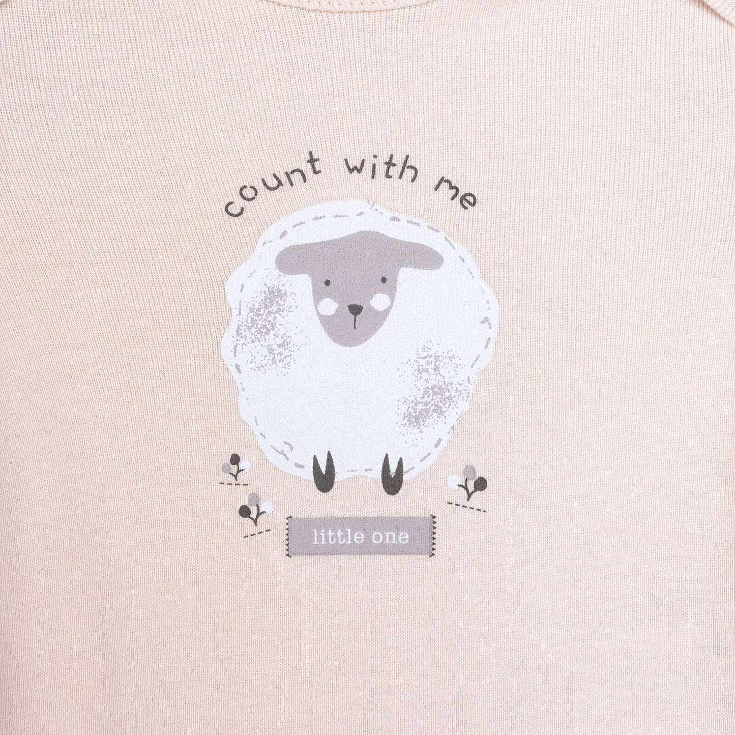 HelloBaby Baby Girl Long Sleeve Bodysuit 2 pcs - Beige ebebek