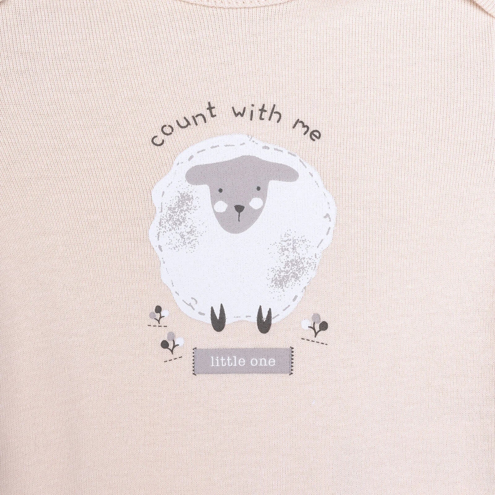 HelloBaby Baby Girl Long Sleeve Bodysuit 2 pcs - Beige ebebek