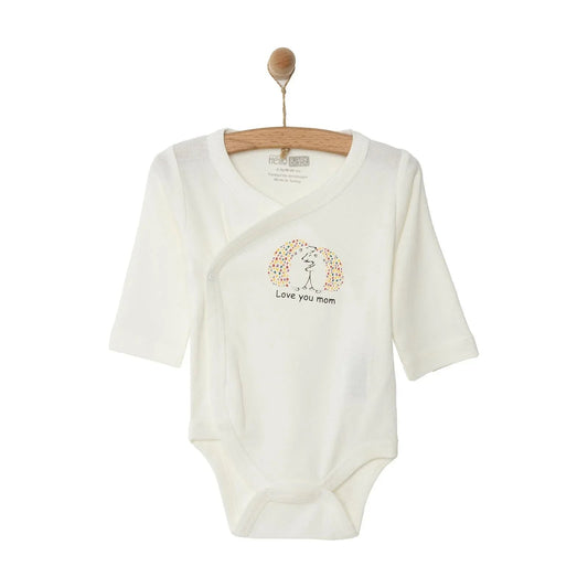HelloBaby Long Sleeve Bodysuit - Ecru ebebek