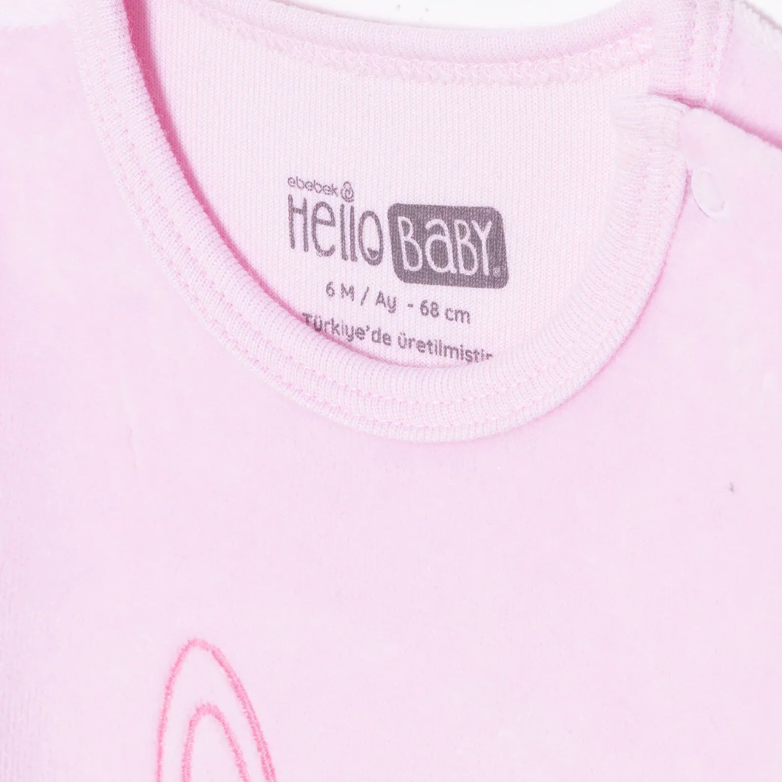 HelloBaby Newborn Velvet Footed Jumpsuit - Pink ebebek