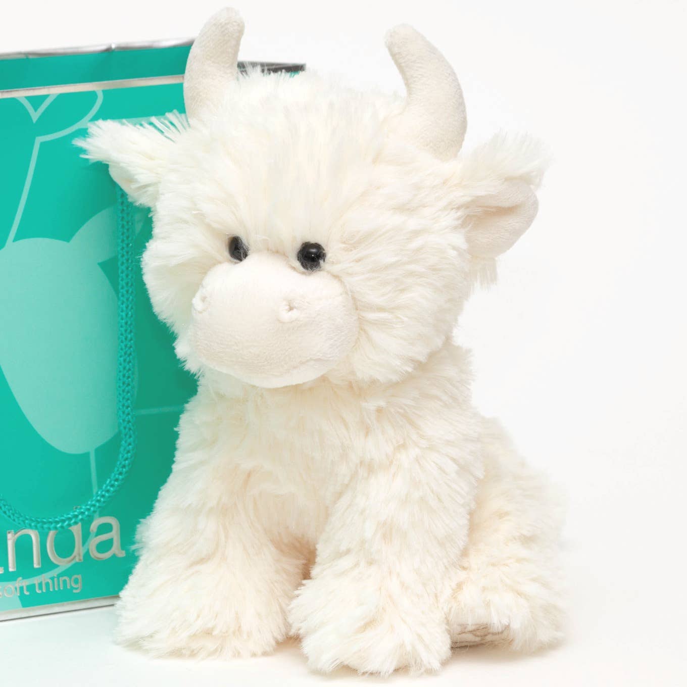 Highland Cow Cream Plush Soft Toy - 20cm Jomanda Soft Toys & Accessories - UK Based