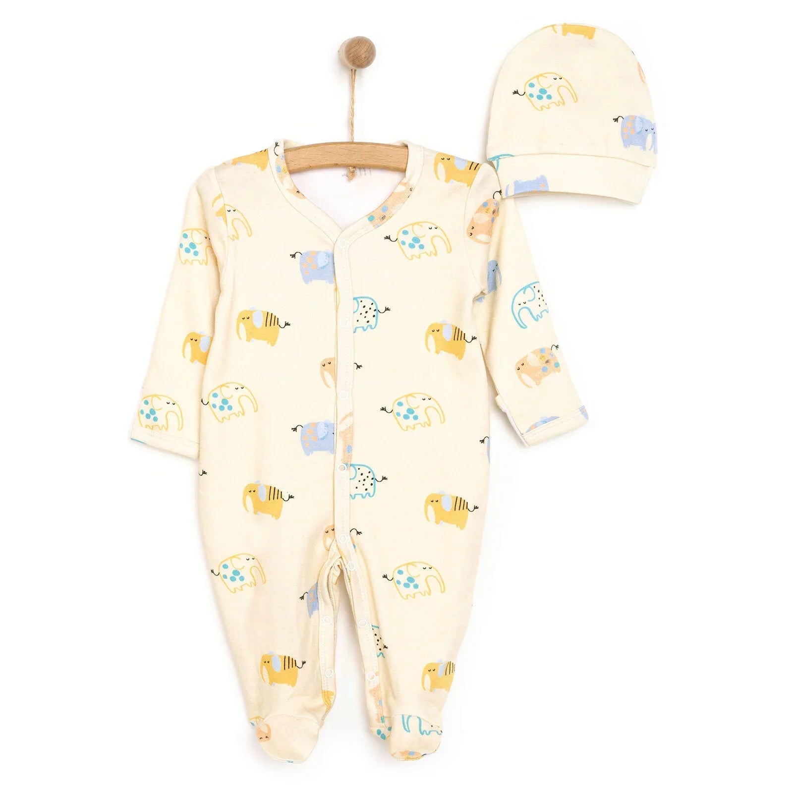 HelloBaby Newborn Boy Jumpsuit-Hat ebebek
