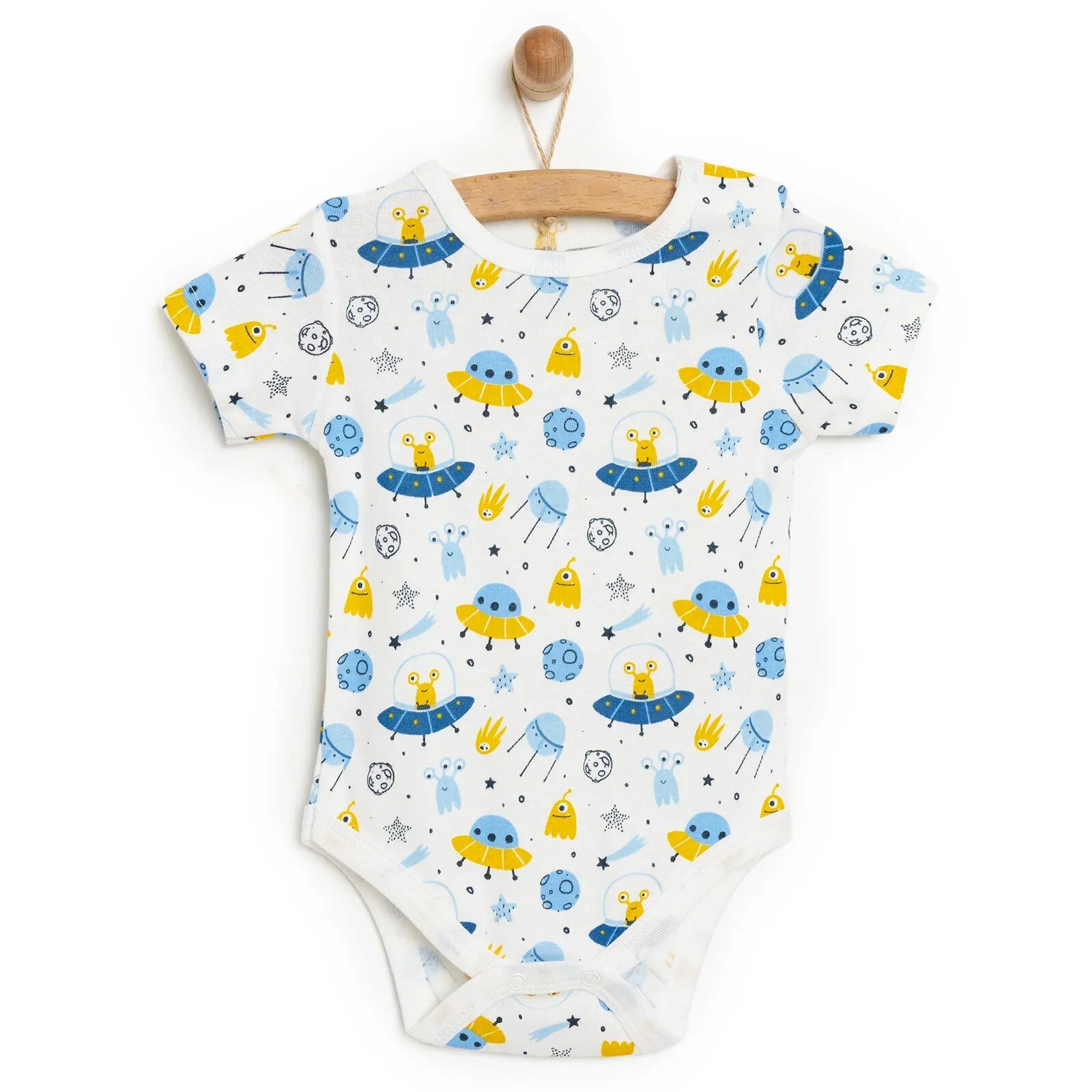 HelloBaby Baby Boy Short Sleeve  Body - White ebebek
