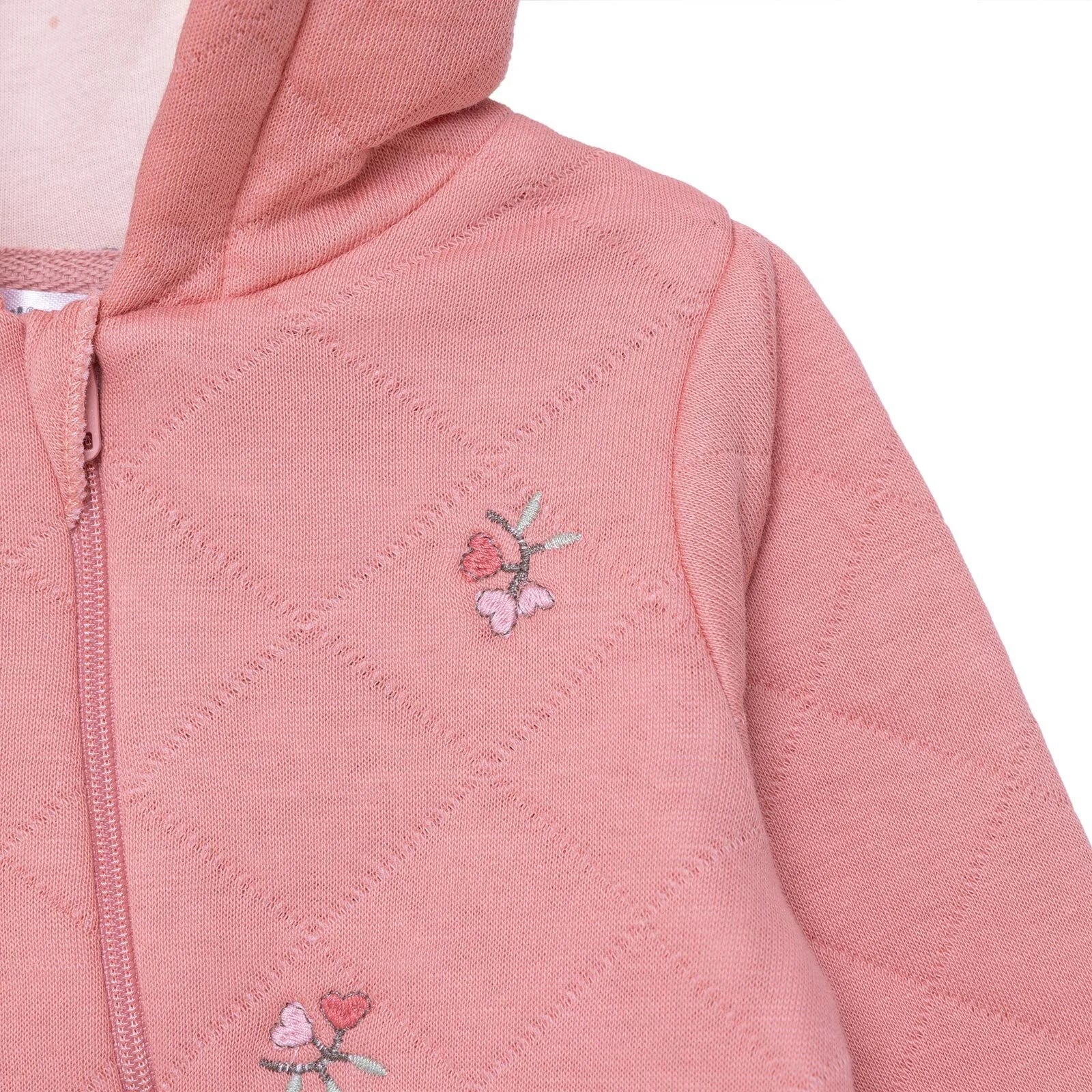 Bebetto Newborn Footless Jumpsuit - Light Rose ebebek