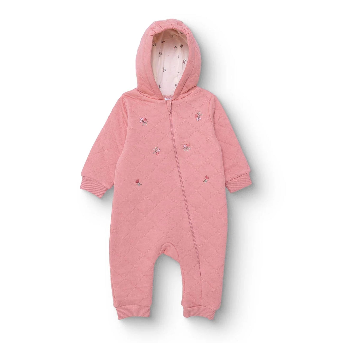 Bebetto Newborn Footless Jumpsuit - Light Rose ebebek