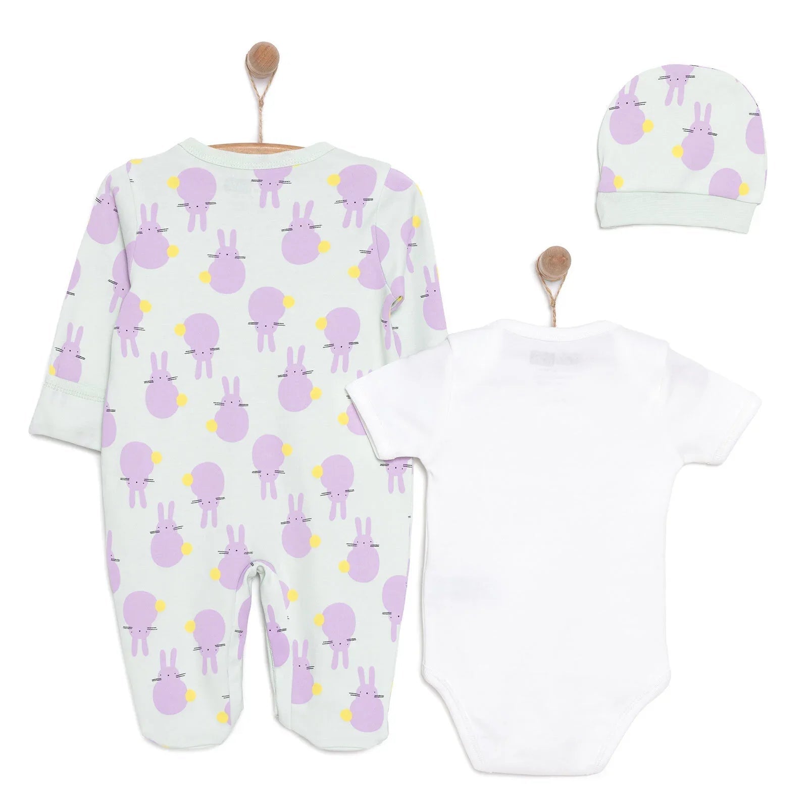 HelloBaby Newborn Baby Cute Elephant Jumpsuit - Ecru ebebek