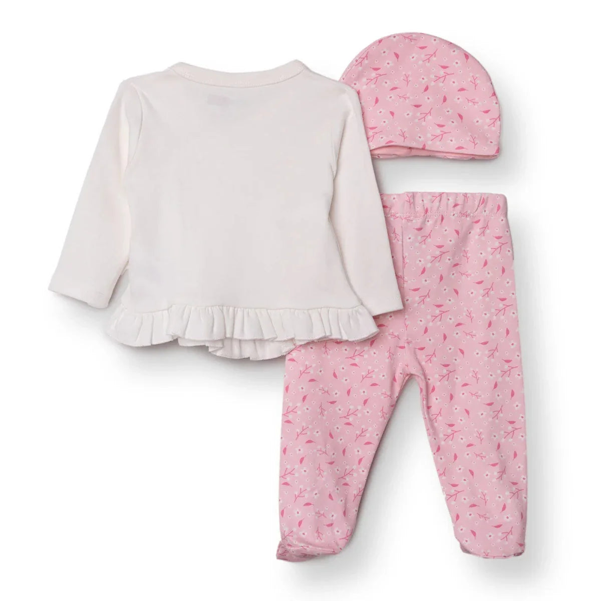 HelloBaby Newborn Body-Hat-Footed Bottom - White ebebek