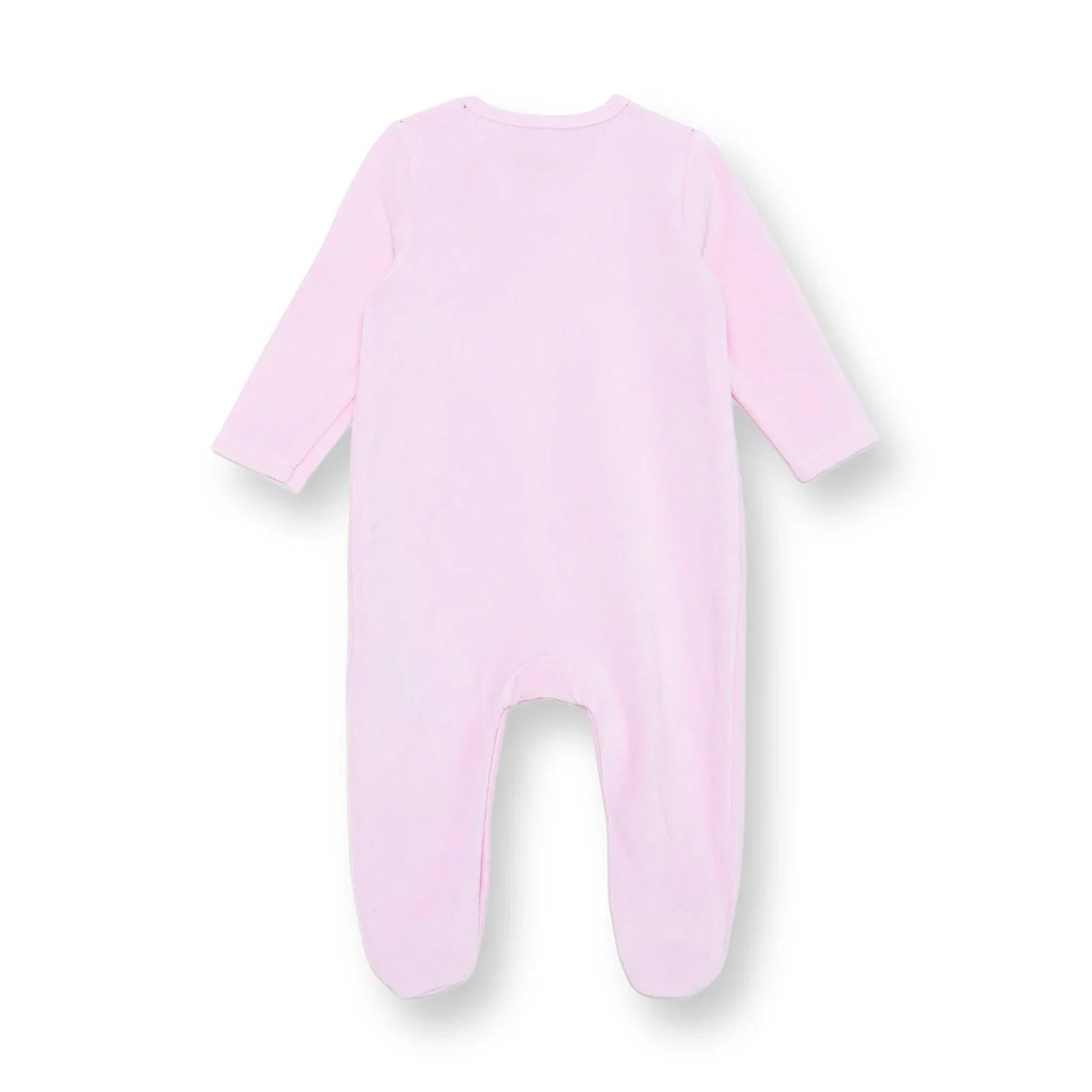 HelloBaby Newborn Velvet Footed Jumpsuit - Pink ebebek