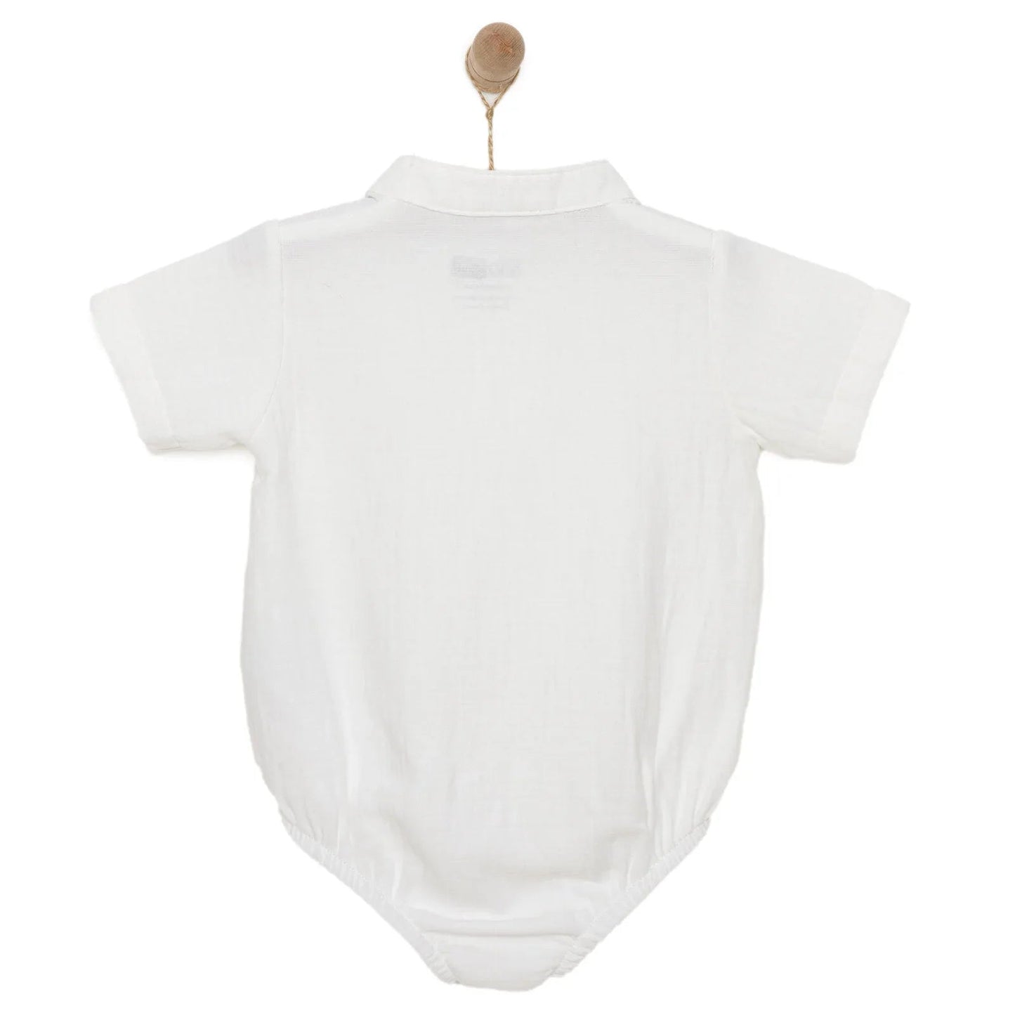 HelloBaby Baby Boy Short Sleeve Shirt Body - White ebebek