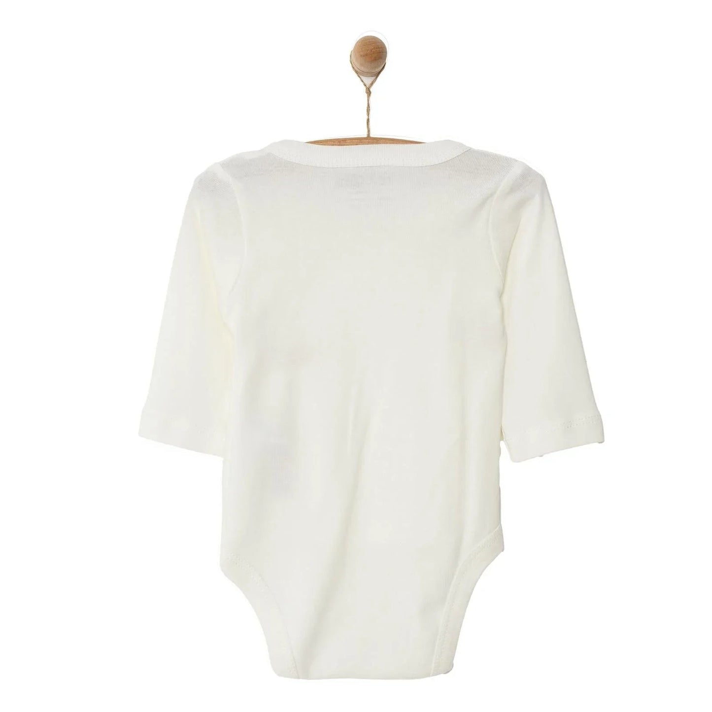 HelloBaby Long Sleeve Bodysuit - Ecru ebebek