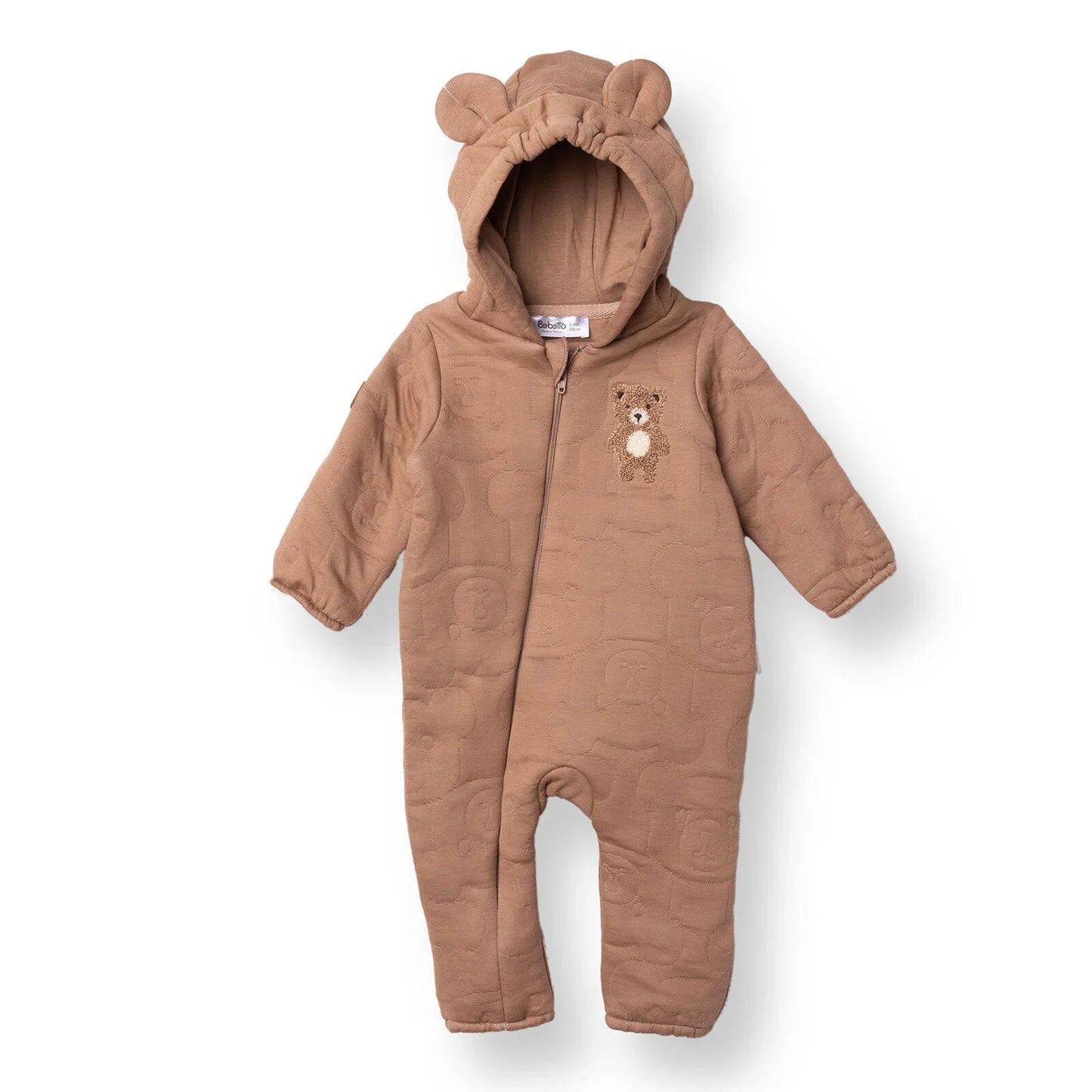 Bebetto Newborn Footless Jumpsuit - Brown ebebek